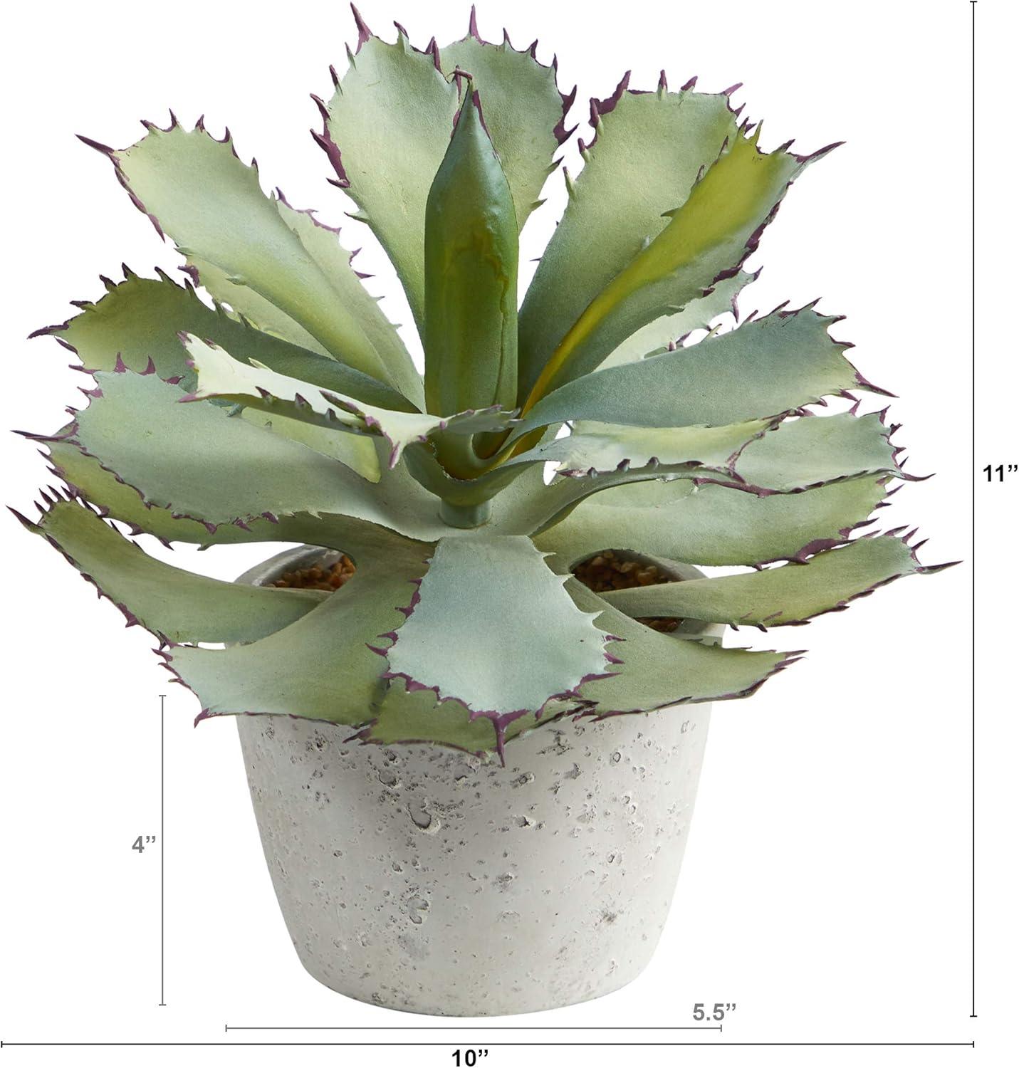 Nearly Natural 11-in Succulent Artificial Plant