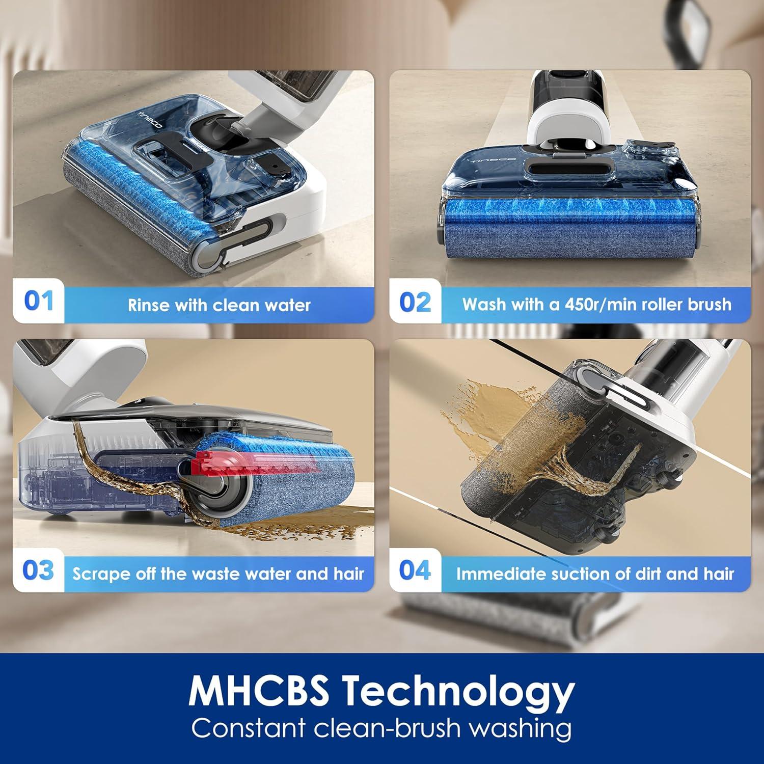 Tineco FloorWasher Flashdry Cordless Mop & Vacuum Cleaner - 6 Series