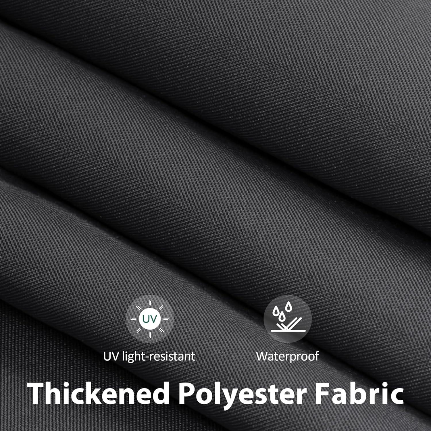 Macrout Patio Awning 12x8 Feet Sunshade Canopy for Manual Retractable Awnings, 4664 (Dark Grey)