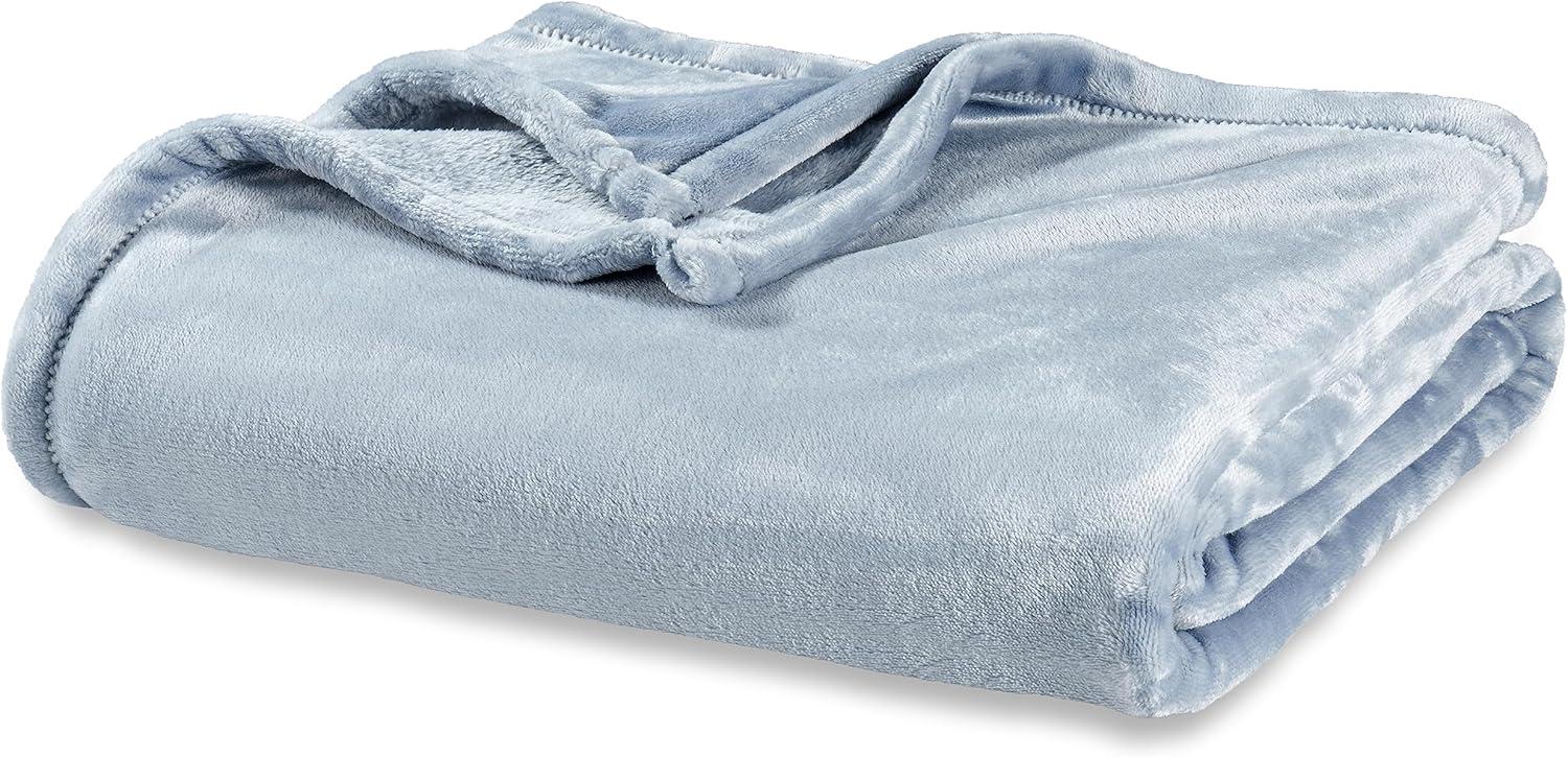 Twin Polar Blue VelvetLoft Fleece Throw Blanket