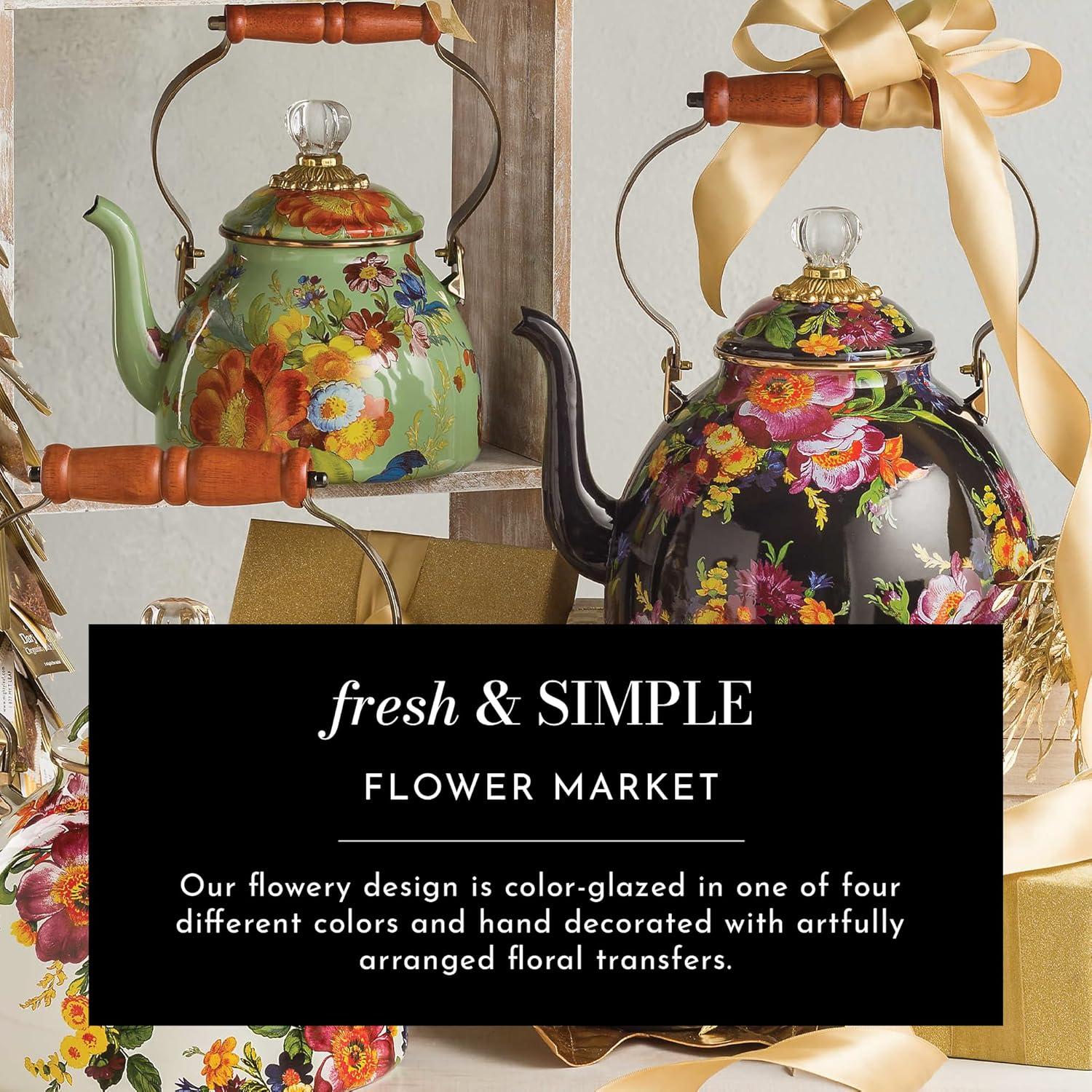 Courtly Flower Market Cork-Back Hardboard Placemats Set of 4