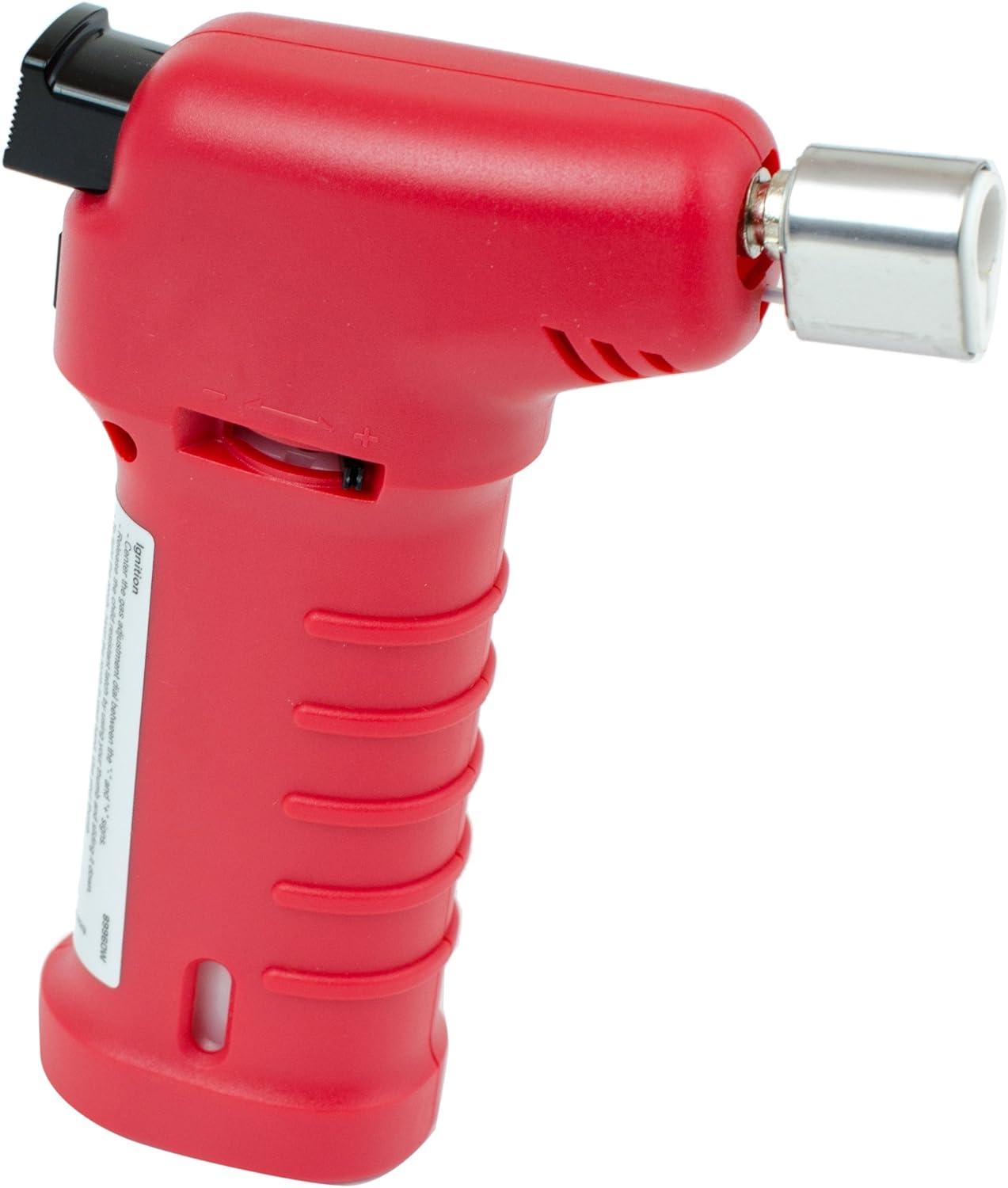 EverStart Mini Butane Torch with Safety Lock, Red, Assembled Product Weight .26 lbs