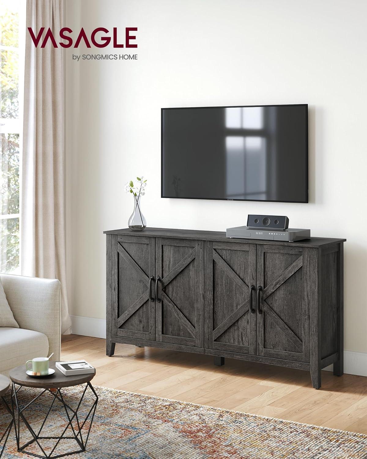 Wrought Studio™ Yvette 59"W Credenza Sideboard, Buffet Storage Cabinet
