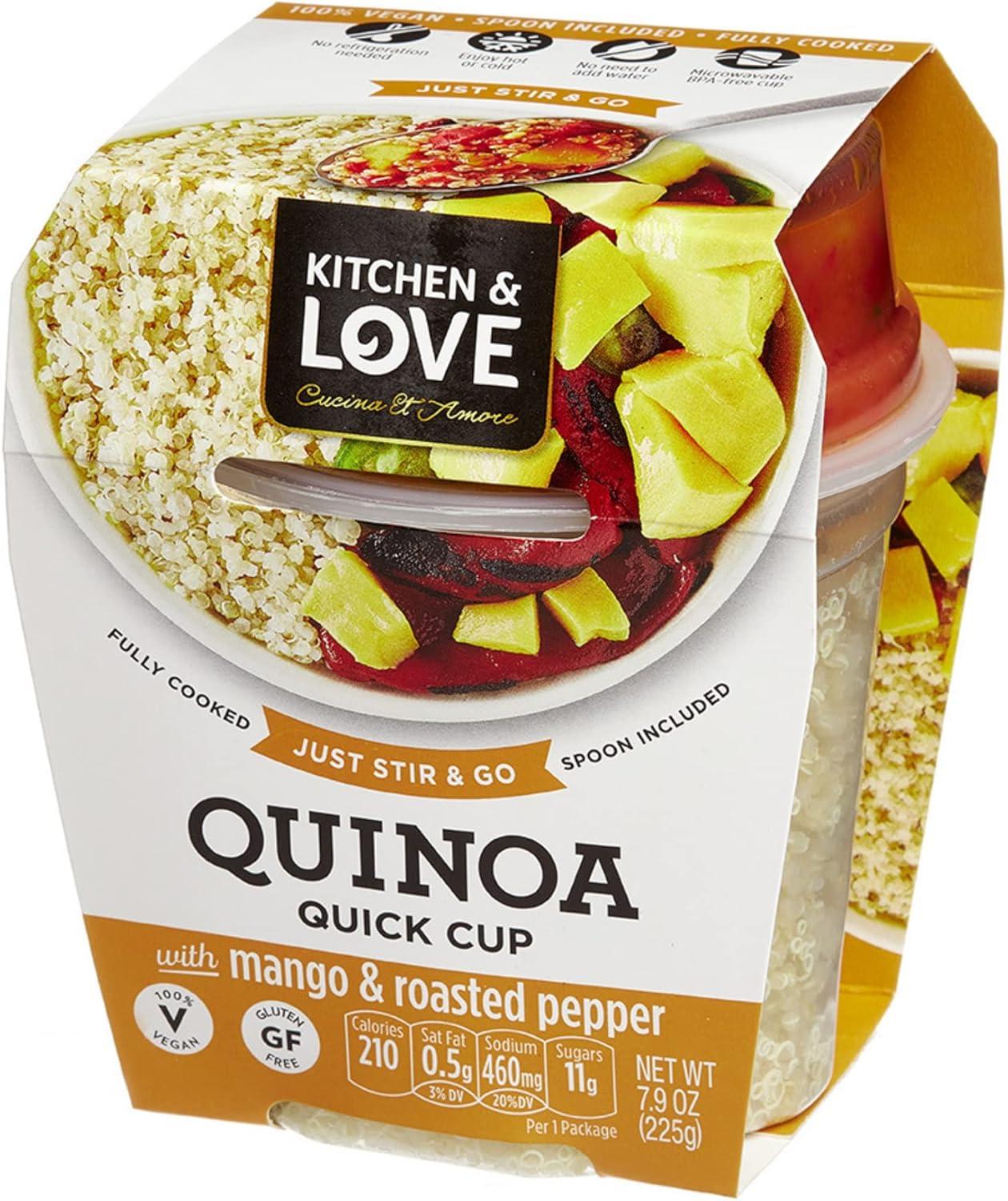 Cucina & Amore Kitchen and Love Quinoa With Mango and Roasted Pepper - Case of 6/7.9 oz