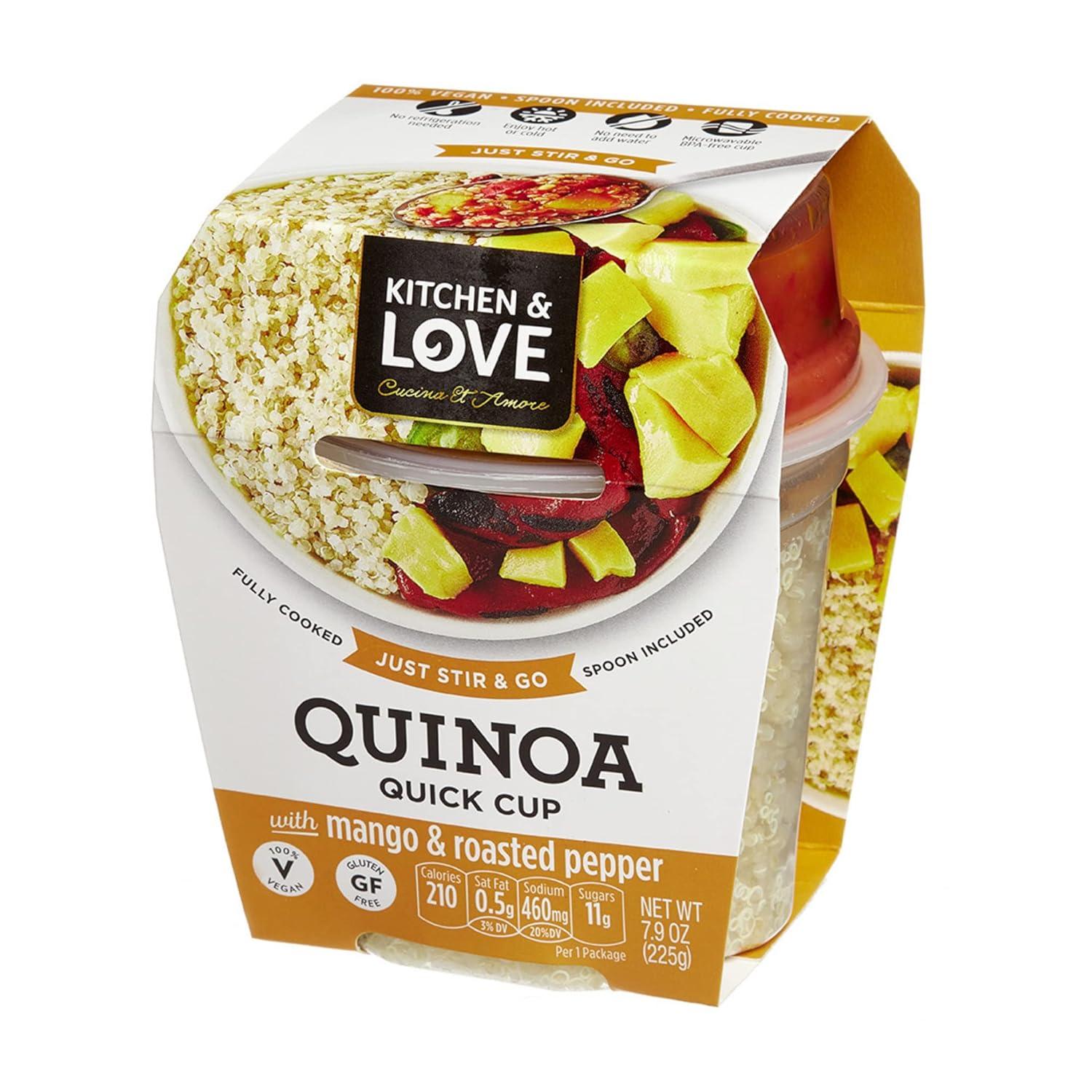 Cucina & Amore Kitchen and Love Quinoa With Mango and Roasted Pepper - Case of 6/7.9 oz