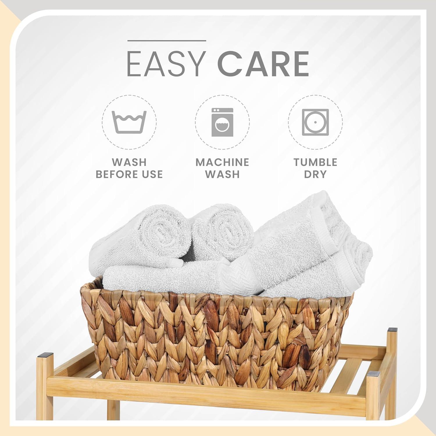 Martex 6 Piece Luxury Cotton Towel Set, 2 Bath Towels, 2 Hand Towels, 2 Washcloths 500 GSM 100% Ring Spun Cotton Highly Absorbent Soft Towels for Bathroom For Everyday Use, Hotel & Spa