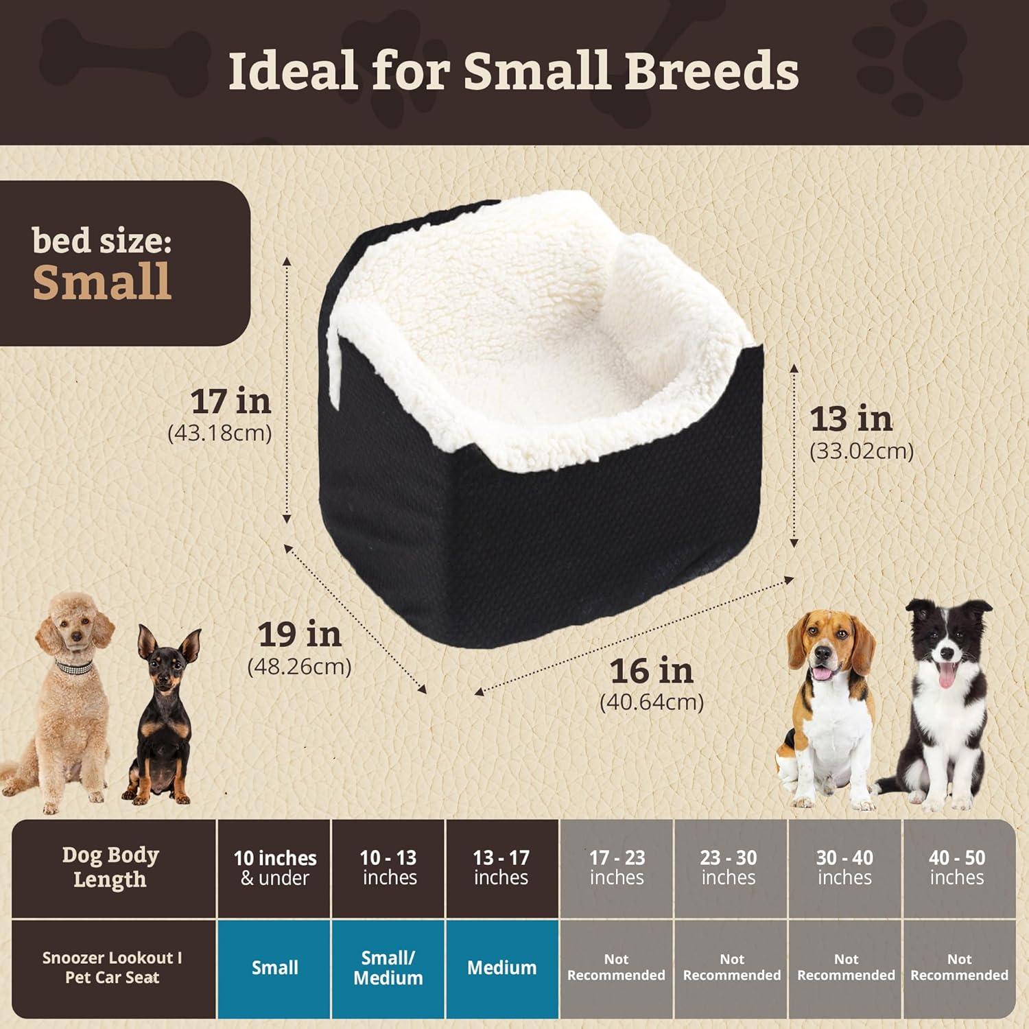 Snoozer Pet Products Snoozer Lookout I Dog Car Seat