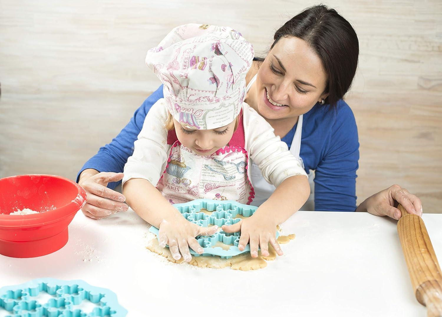 Kids Cookie Puzzle Cutter Set of 3 - Easy, Fun and Efficient Baking Tool - Shape Multiple Cookies with a Single Press - Healthy Cooking for Kids -