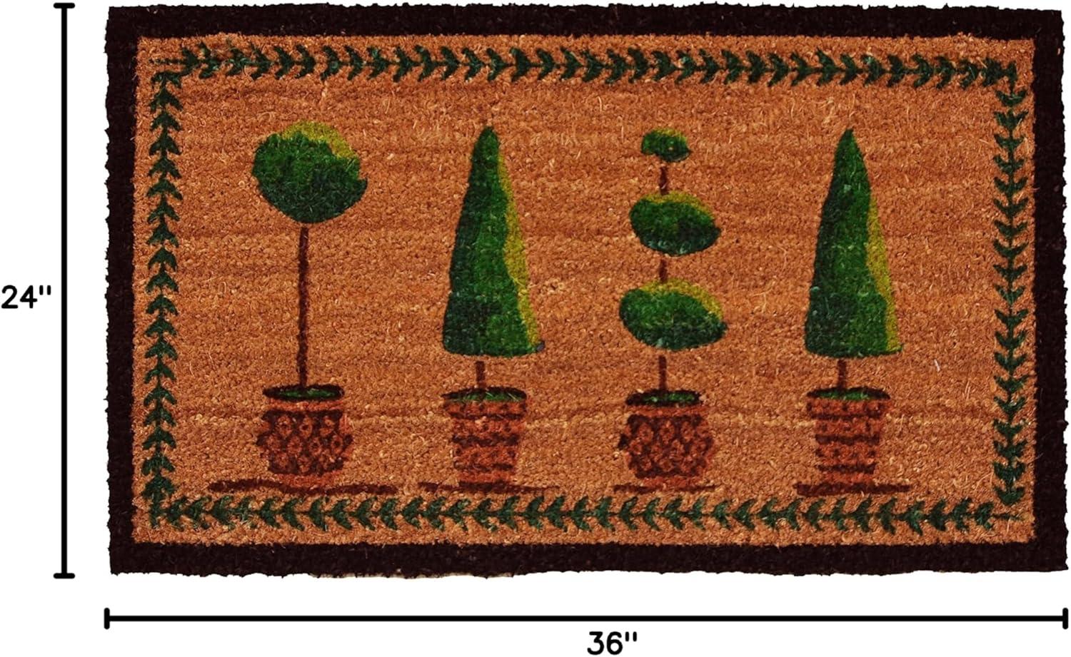 Calloway Mills Topiary Doormat, 24" x 36"