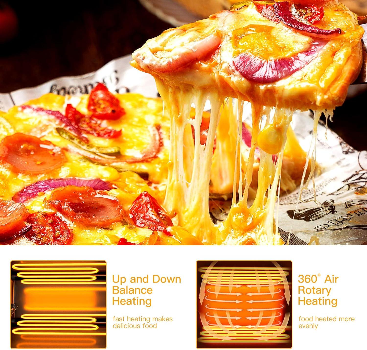 Costway Kitchen Commercial Pizza Stainless Steel Counter Top Snack Pan Oven Bake