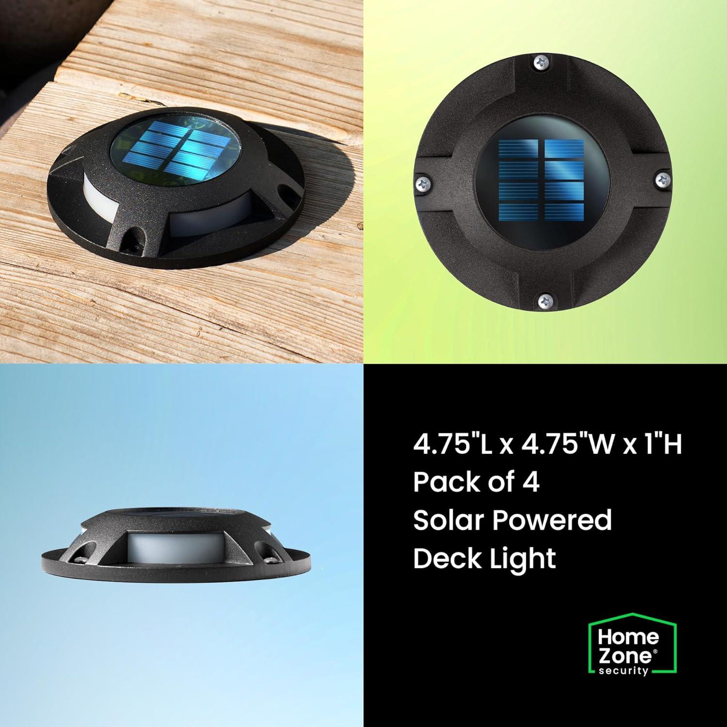 Solar Powered Integrated LED Metal Deck Light Pack