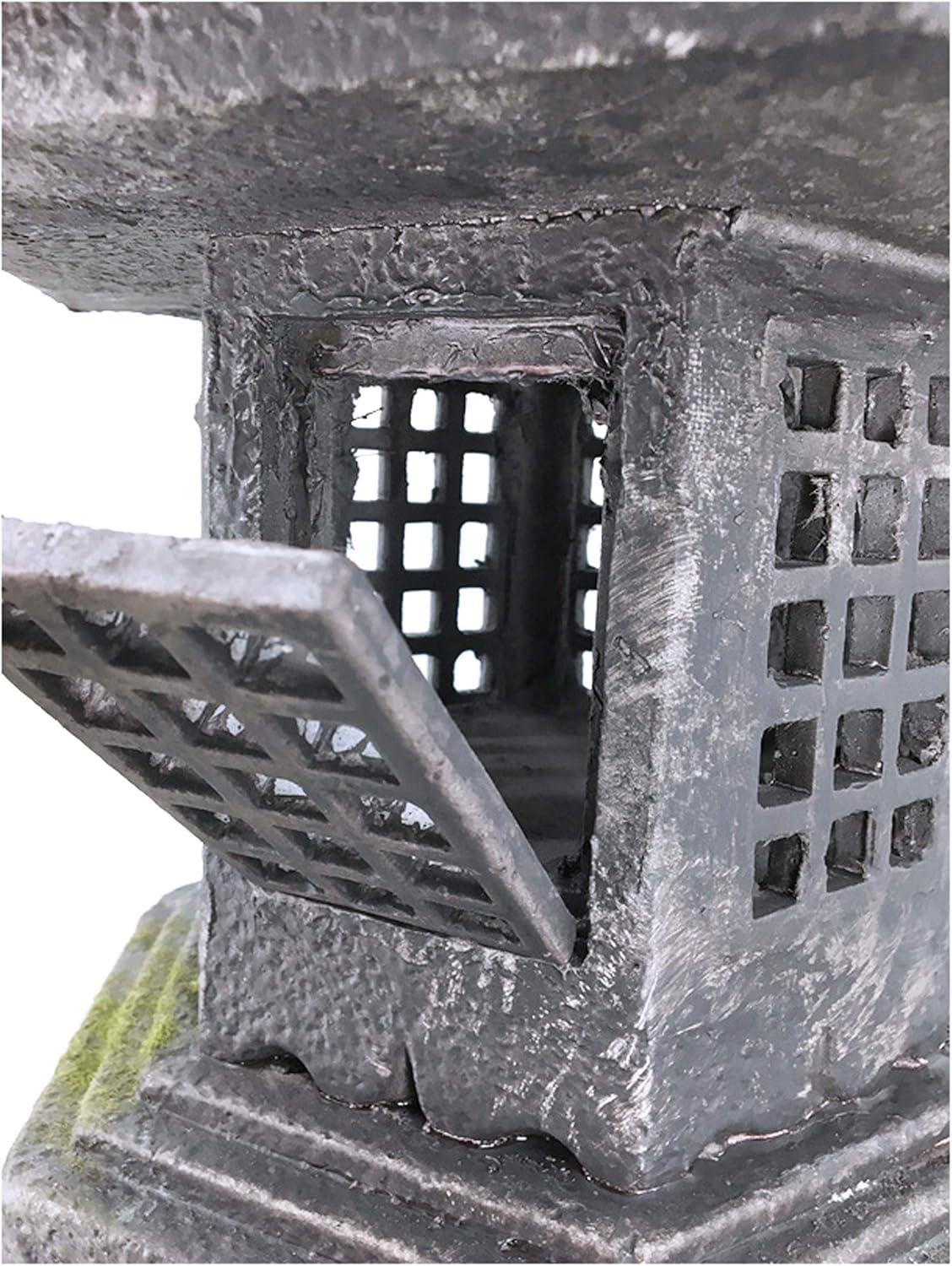 38In Grey Stone Pagoda Lantern