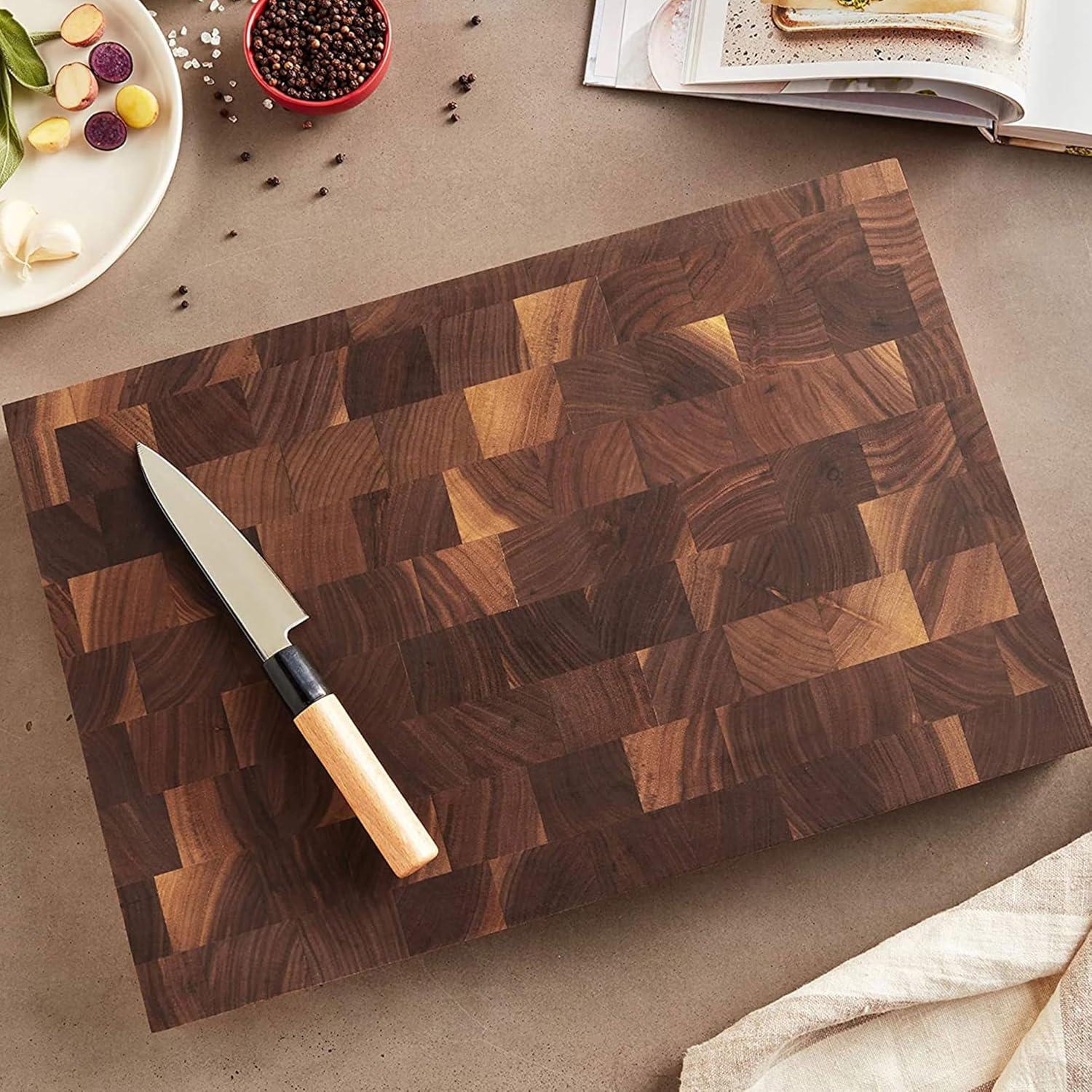 John Boos Boos Block CCB Series Large Reversible Wood Chopping Board, 1.75-Inch Thickness, 18" x 12" x 1 3/4", Walnut