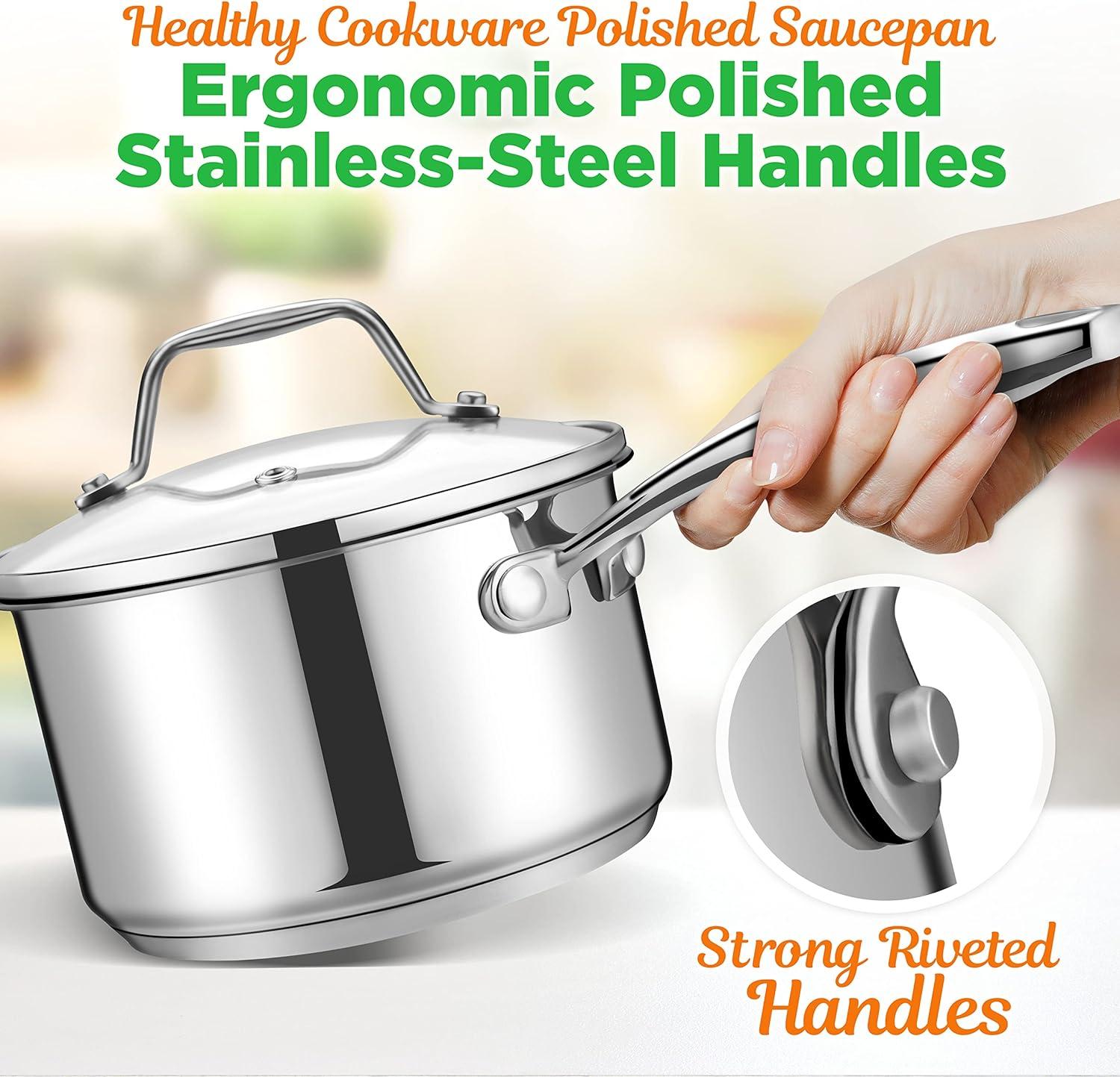 NutriChef Stainless Steel Stock Pot