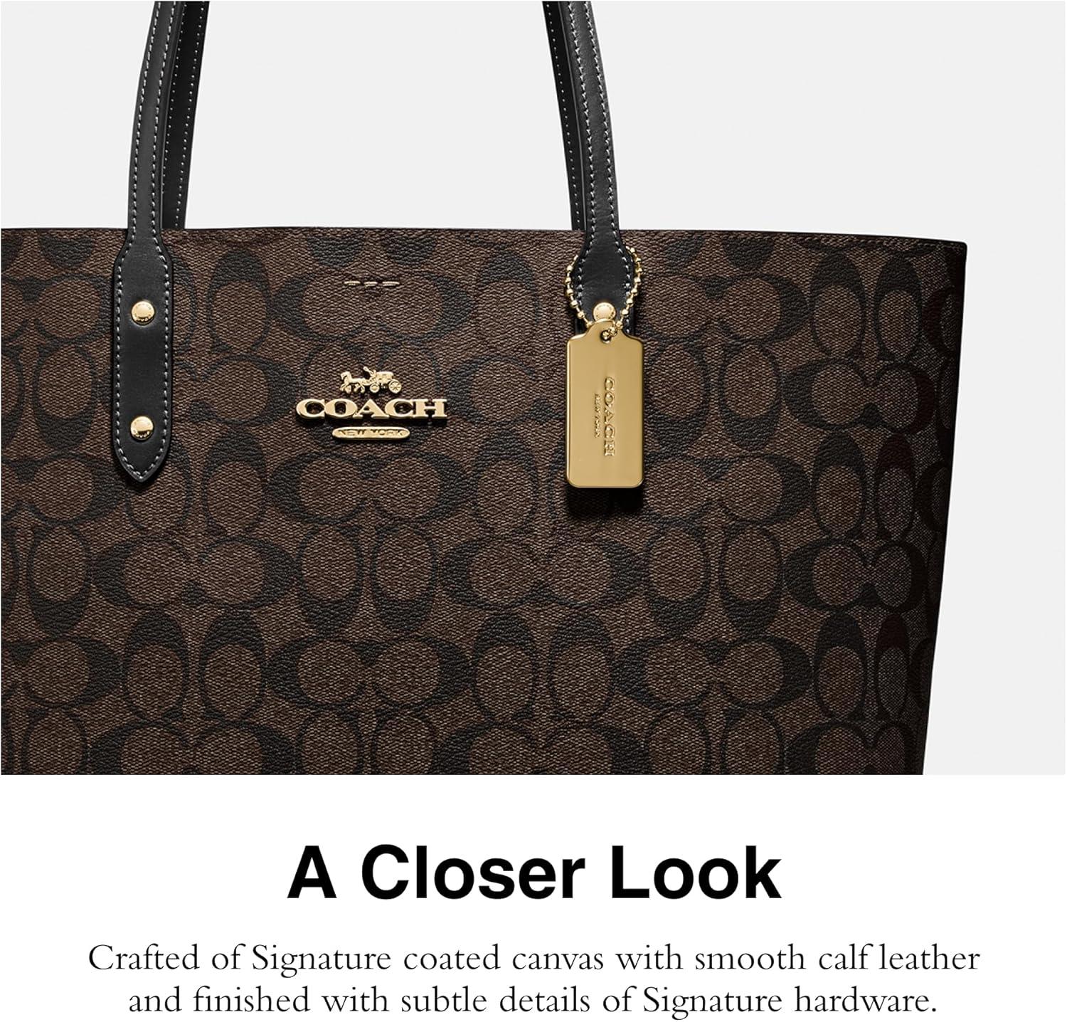 Coach Town Tote in IM/Wine