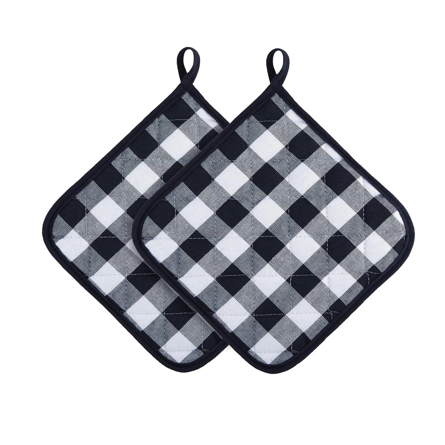 Achim Importing Co Achim Importing Co Checkered Cotton Potholder Set (Set of 2)