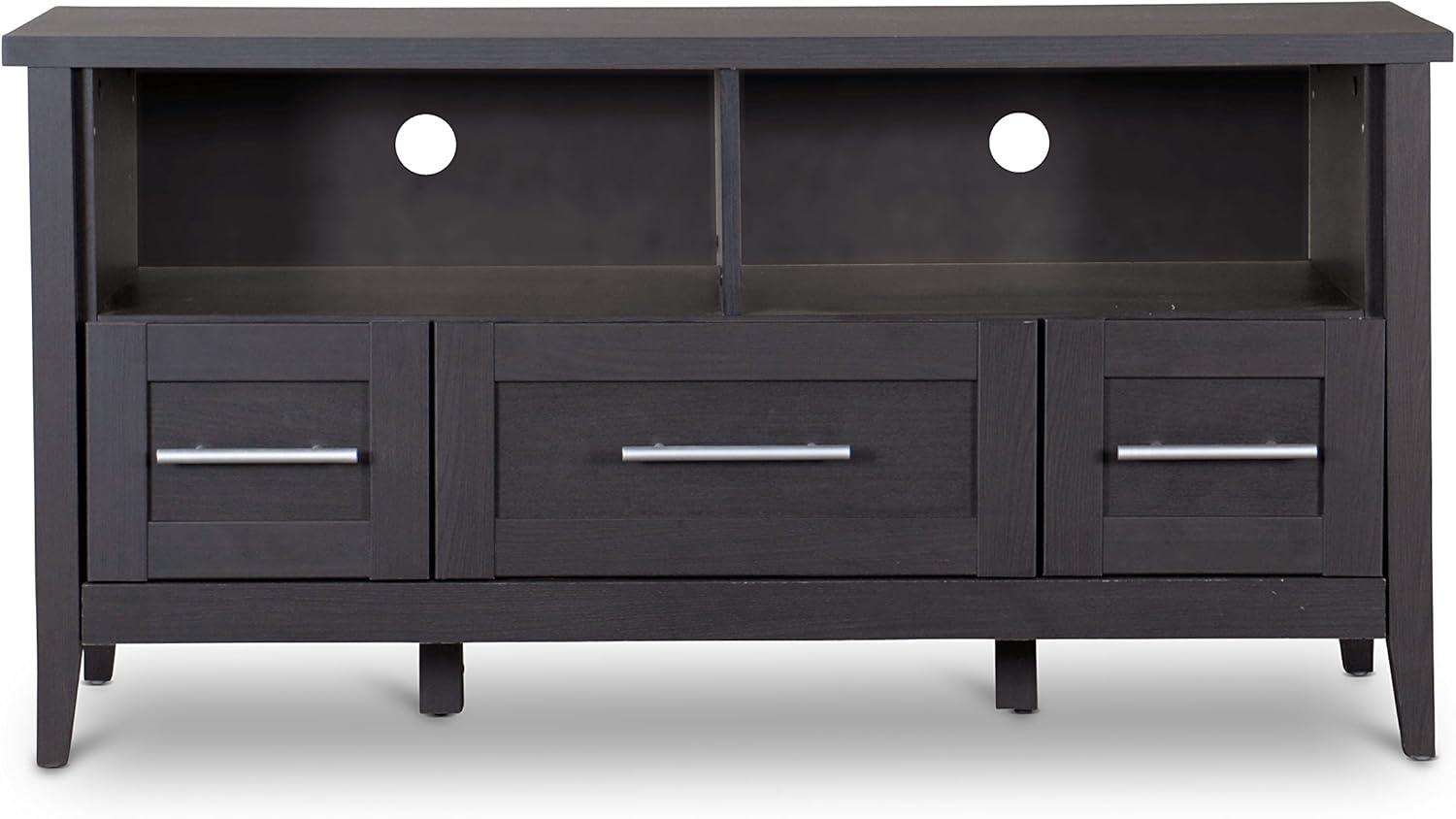 Baxton Studio Espresso TV StandThree Drawers