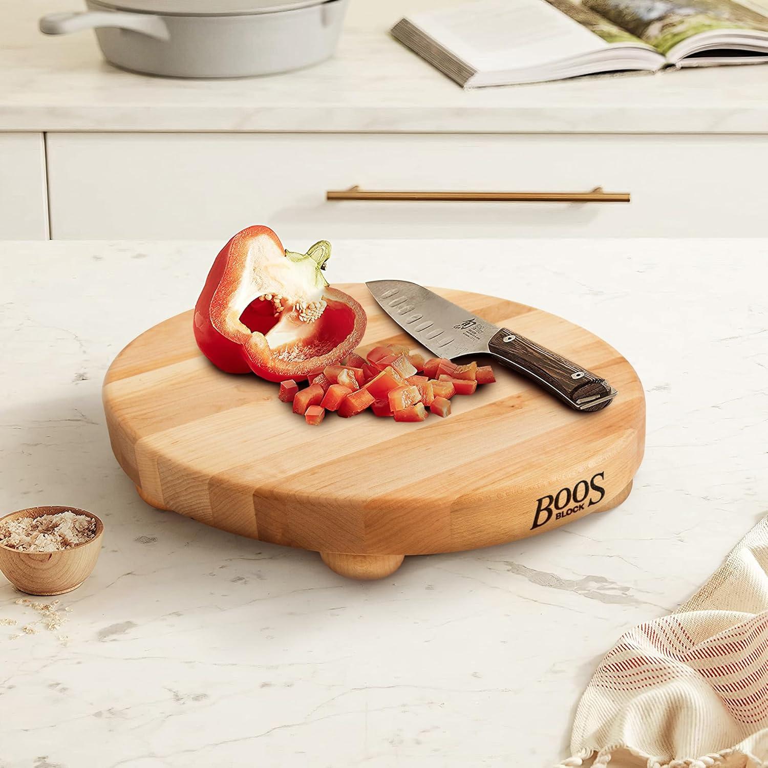 John Boos John Boos BoosBlock® 12" Round Maple Wood Cutting Board