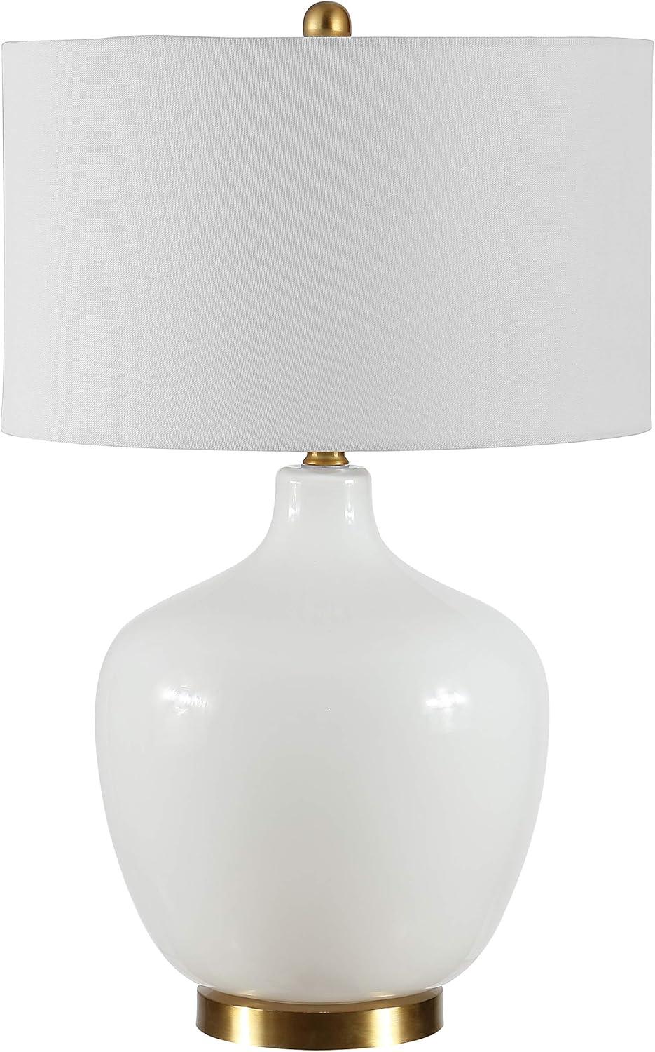 Eugenie Glass Table Lamp - White - Safavieh.