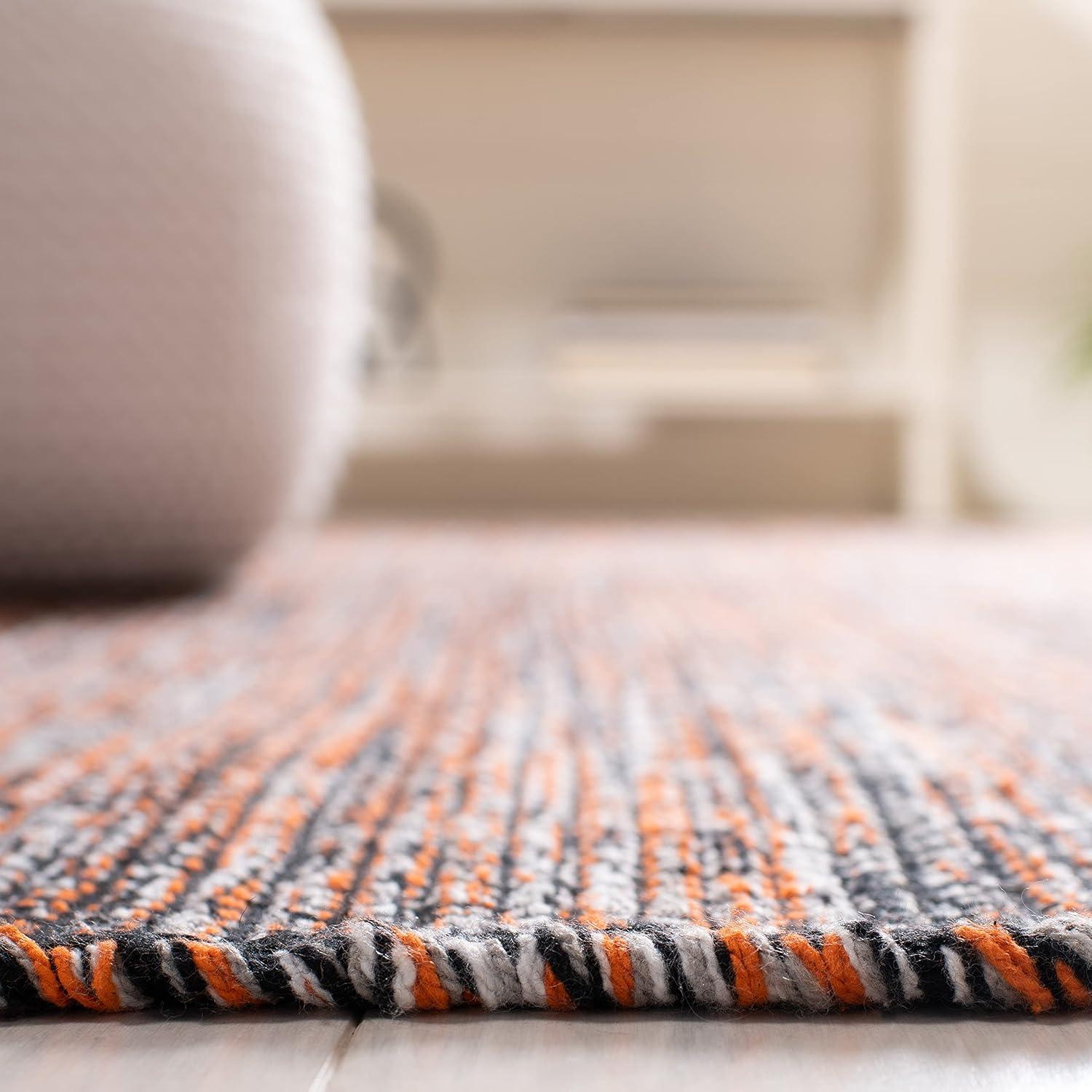 Montauk MTK620 Hand Woven Area Rug - Orange/Black - 6'x9' - Safavieh.