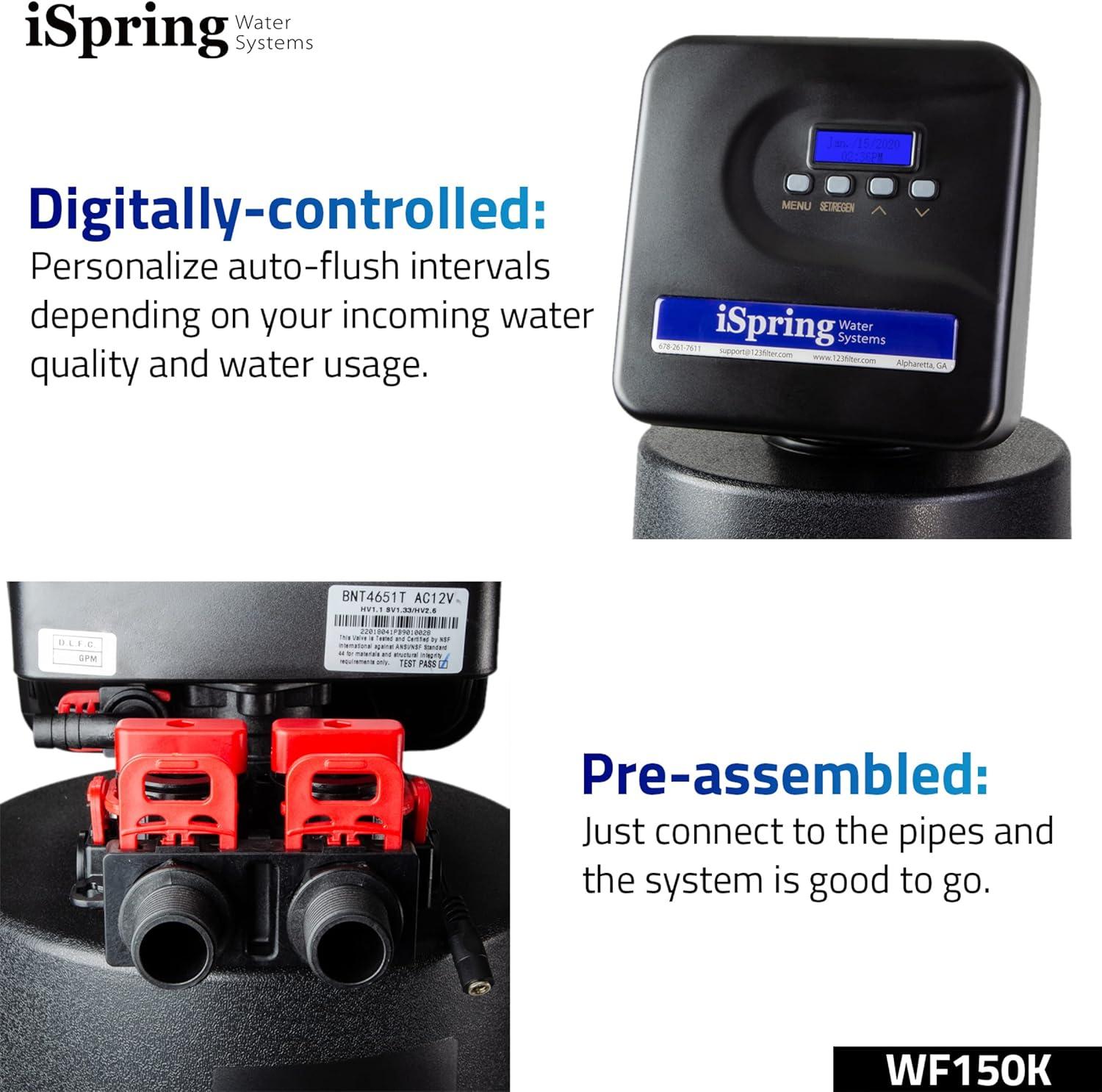 Chloramine, PFAS, Chlorine, Lead Whole House Water Filter System w/ Set-and-Forget Smart Valve, Lasts up to 10 Years