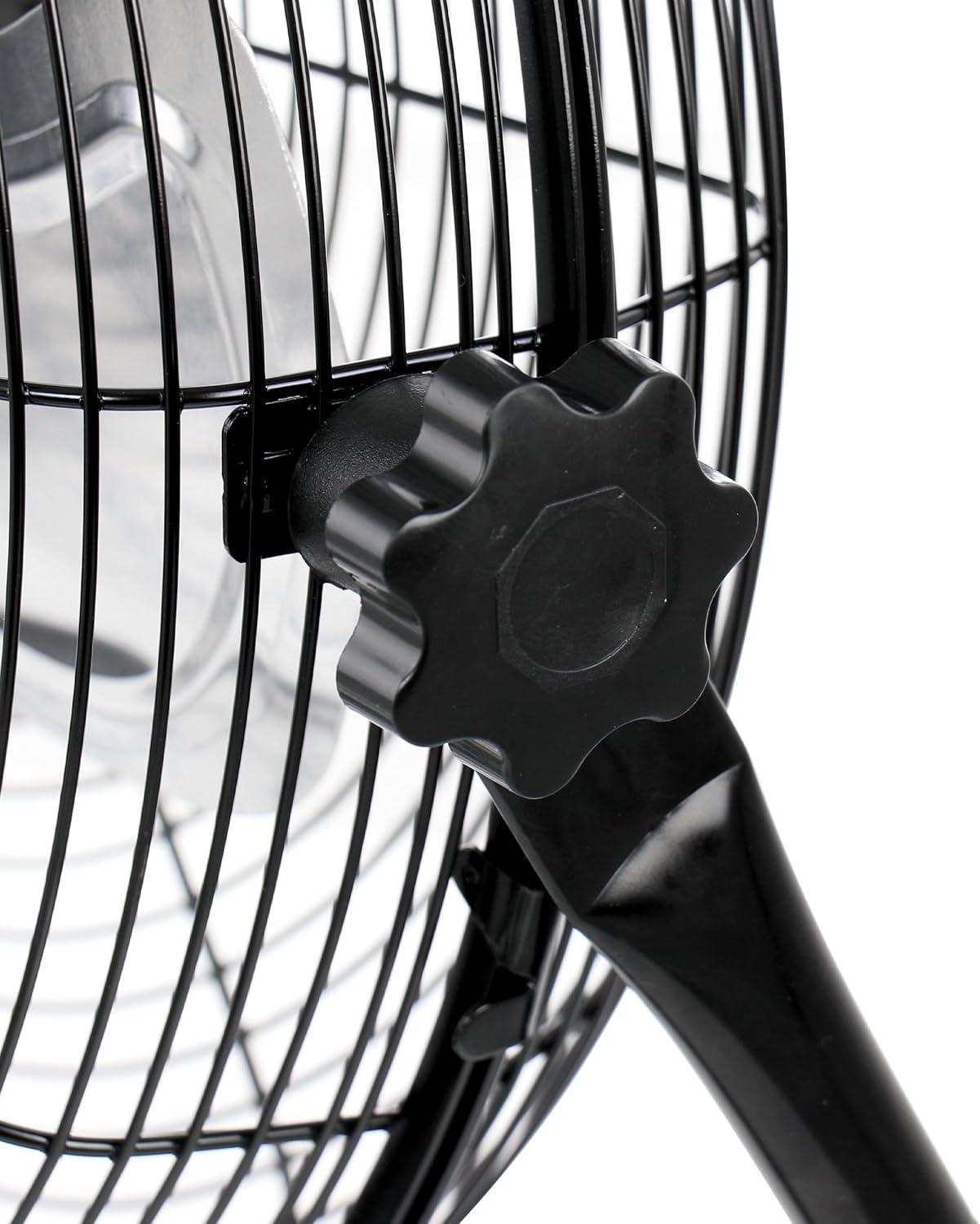 Vie Air Twin 12 Inch High Velocity All Metal Tilting 3 Speed Floor Fan