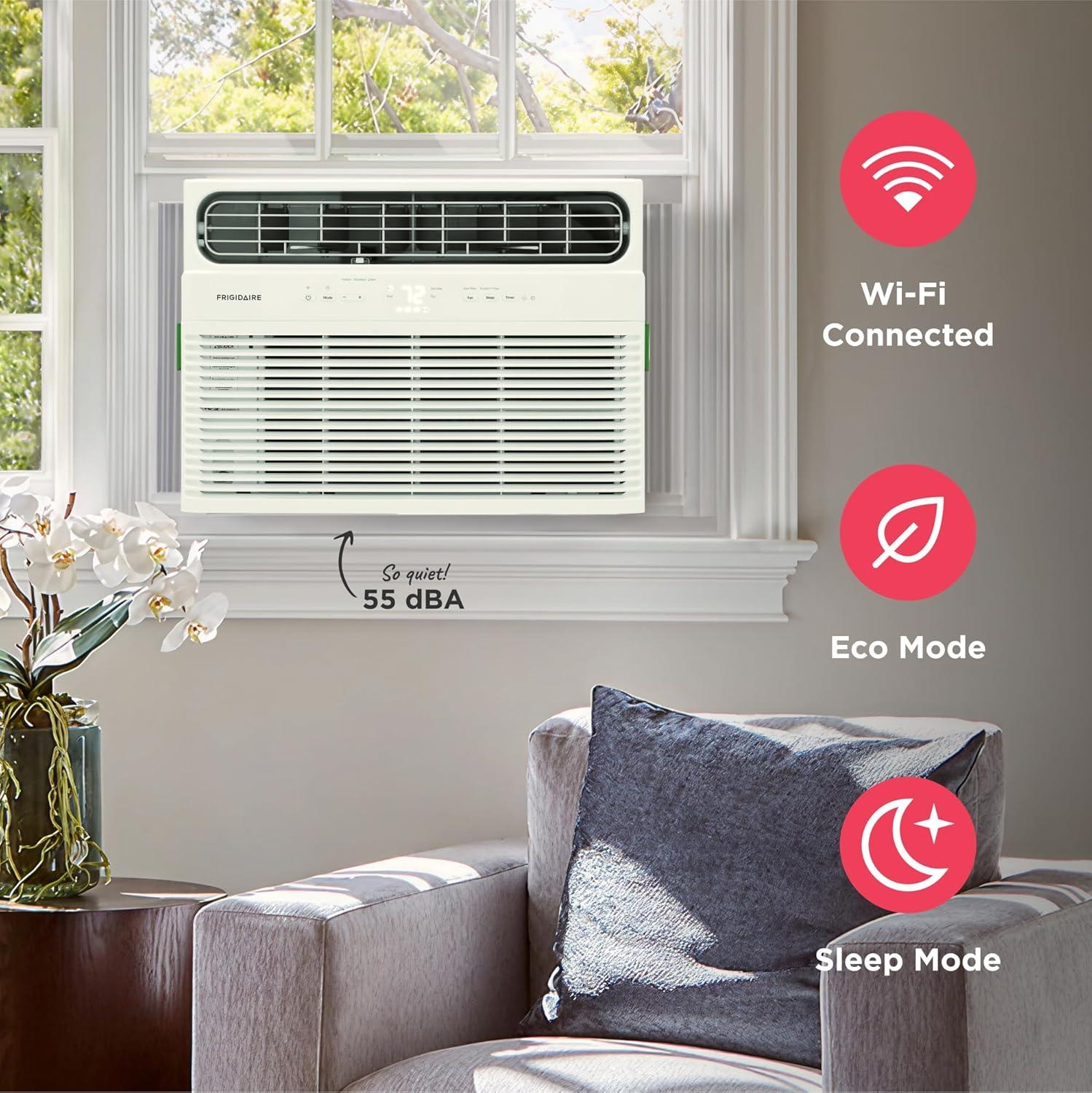 Frigidaire Frigidaire FHWW124TE1 Smart Window Air Conditioner, 12000 BTU