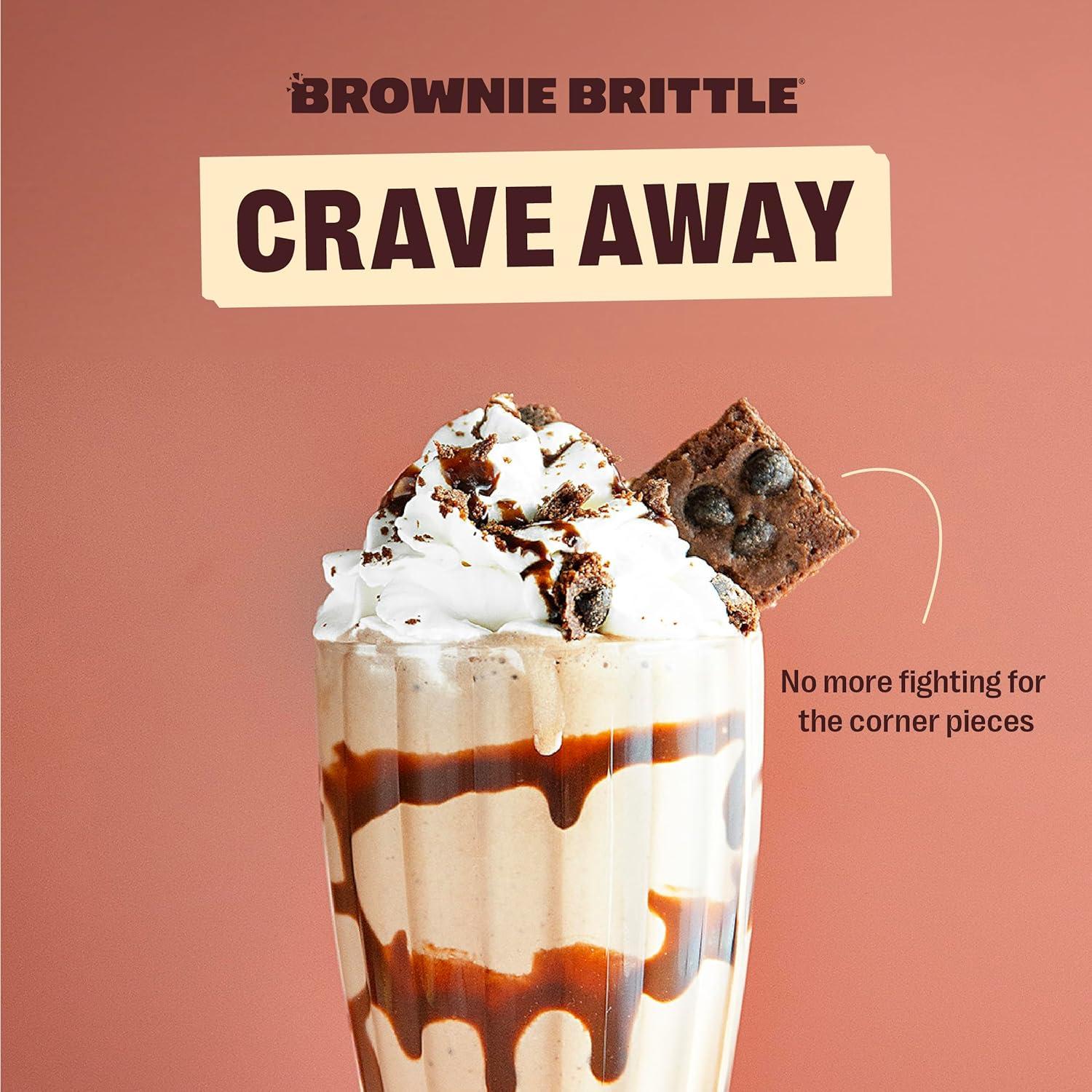 Sheila G's Brownie Brittle - Original Chocolate Chip Thin and Crispy Sweet Snacks (Pack of 20, 1 oz), Rich Gourmet Brownie Bites Dessert