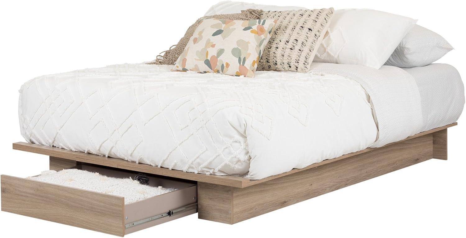 Queen Primo Platform Bed with Storage, No Box Spring Needed - South Shore