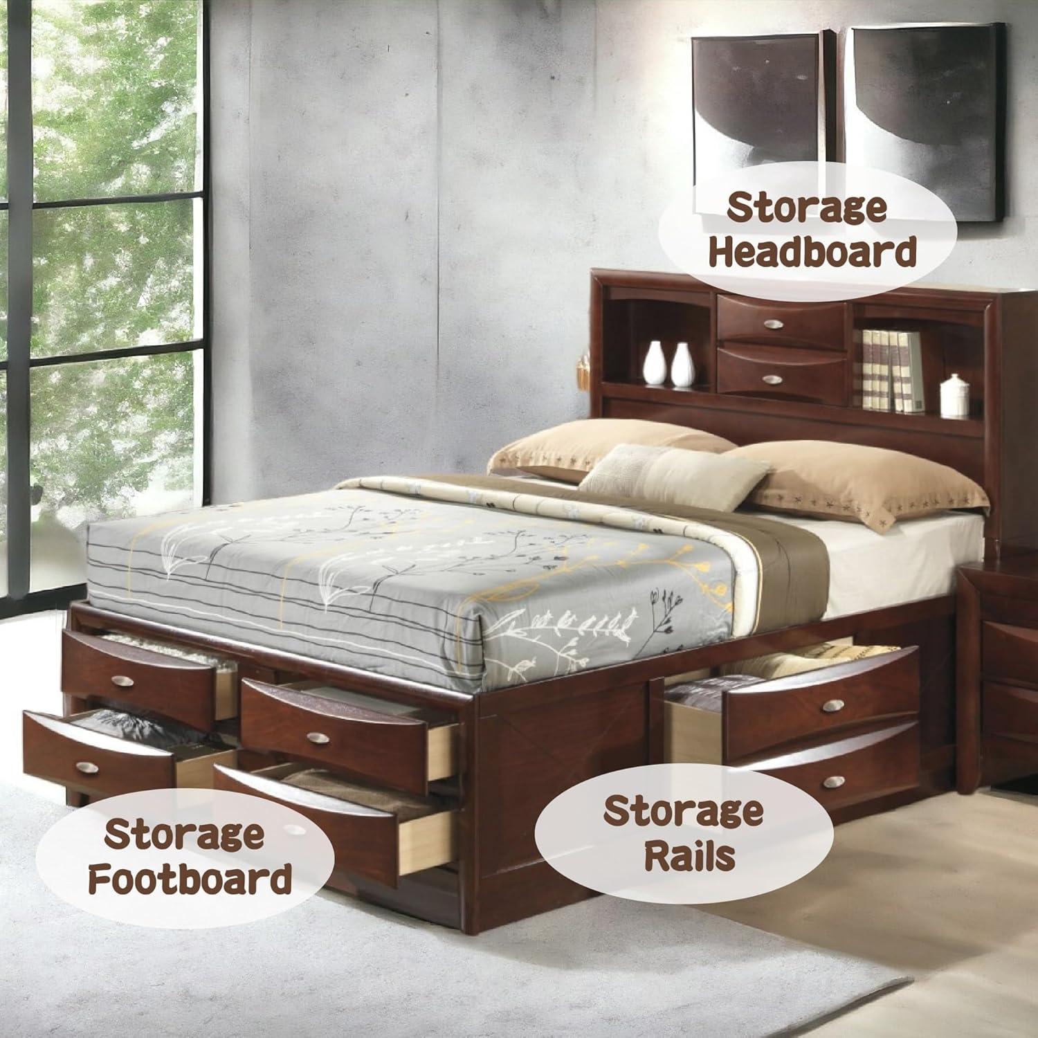86" Full Bed Ireland Bed Espresso - Acme Furniture