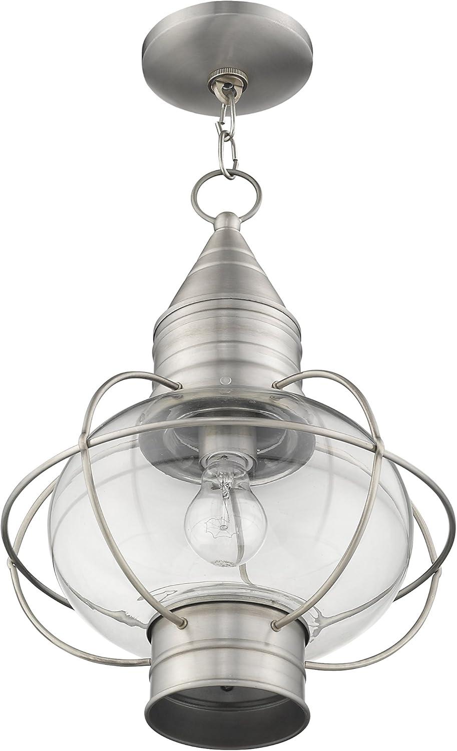 Livex Lighting Newburyport 1 - Light Pendant in  Brushed Nickel