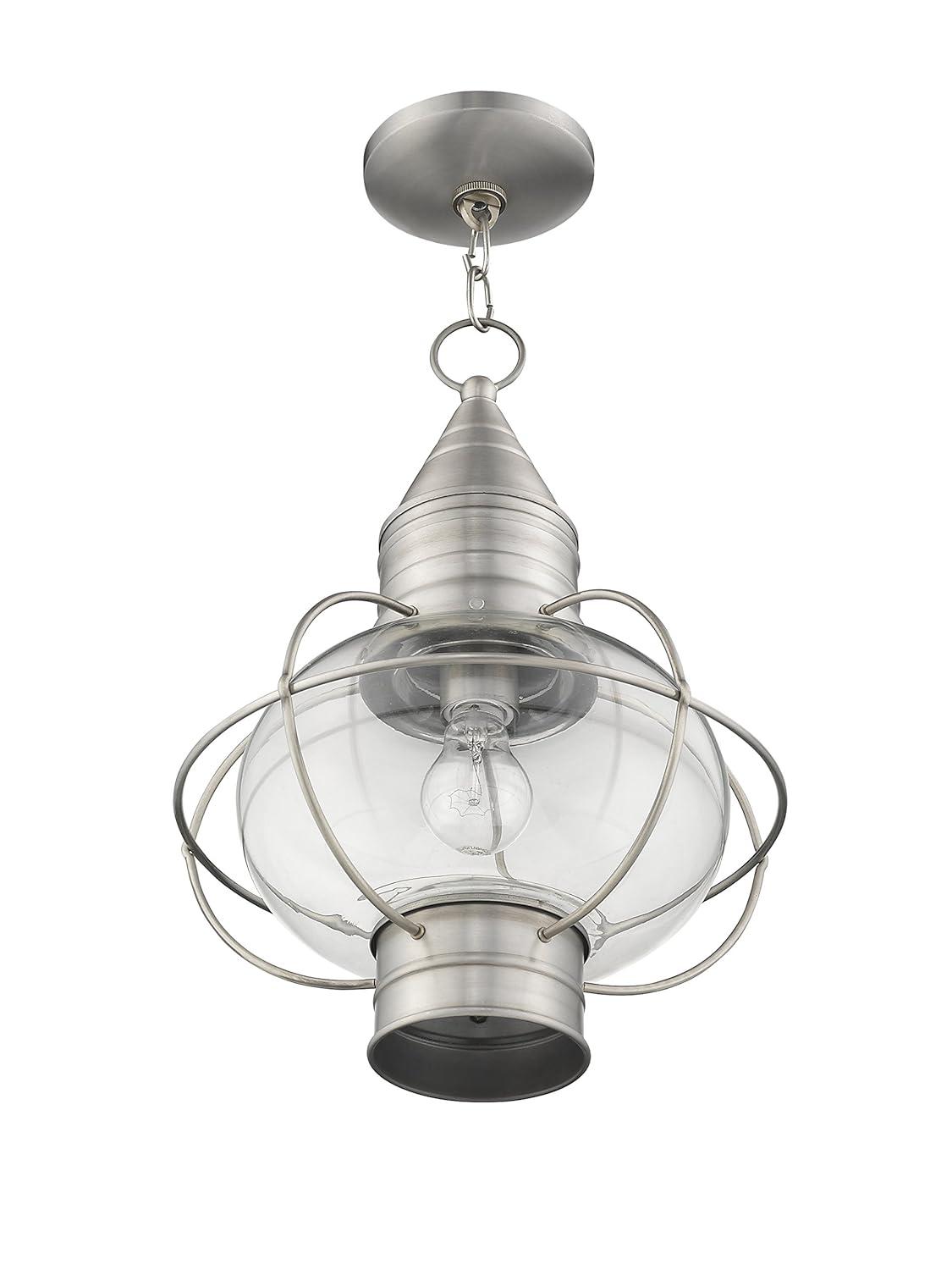 Livex Lighting Newburyport 1 - Light Pendant in  Brushed Nickel