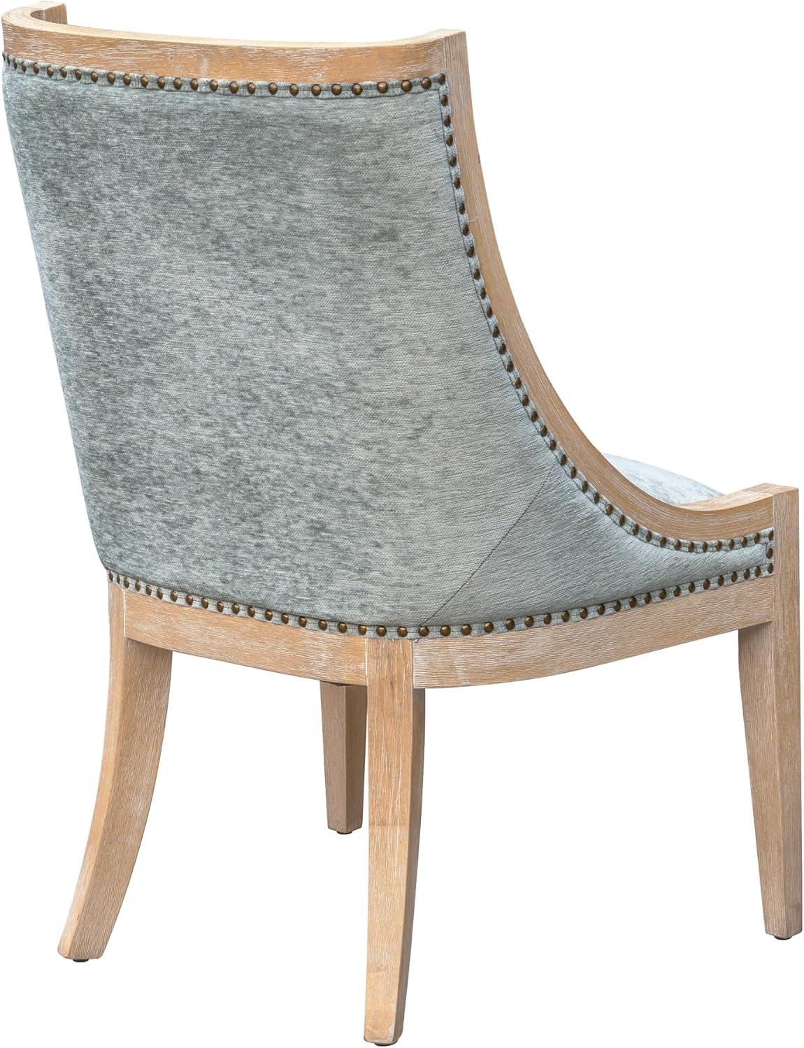 Martha Stewart Martha Stewart Elmcrest Farmhouse Dining Chair With Nailhead Trim & Sinuous Spring Support, Fully Assembled