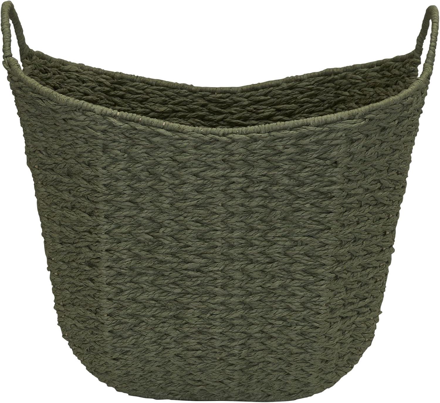 Rustic Wicker Basket With Handles