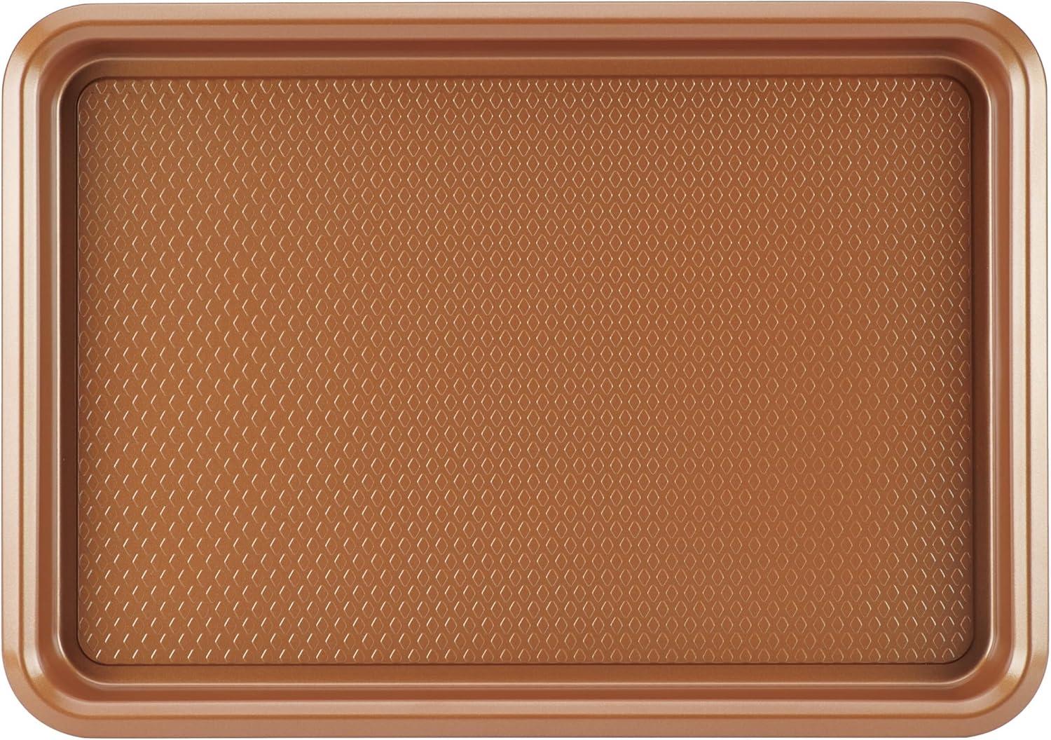 Ayesha Curry Ayesha Curry Bakeware Nonstick Cookie Pan, Loaf Pan, And Cake Pan Set, 7-Piece, Copper