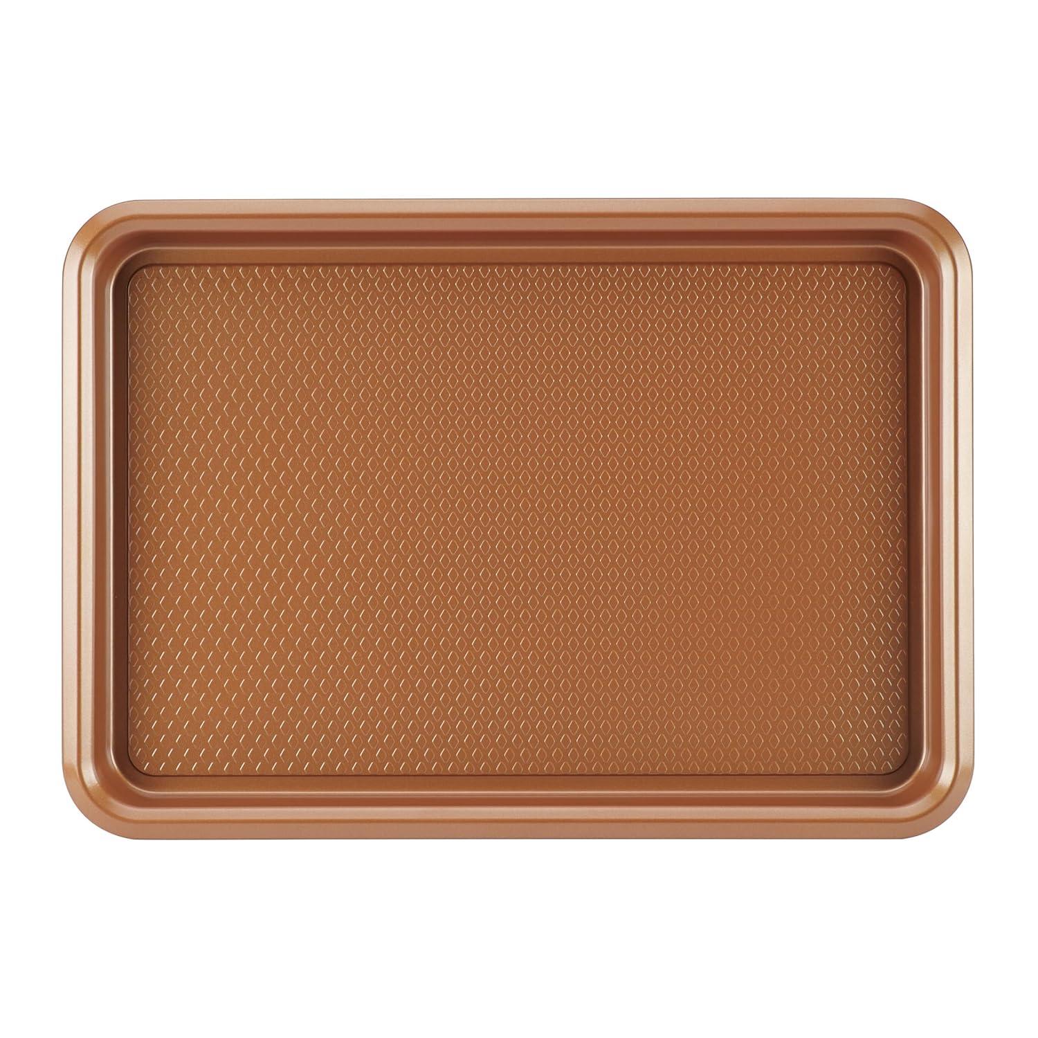 Ayesha Curry Ayesha Curry Bakeware Nonstick Cookie Pan, Loaf Pan, And Cake Pan Set, 7-Piece, Copper