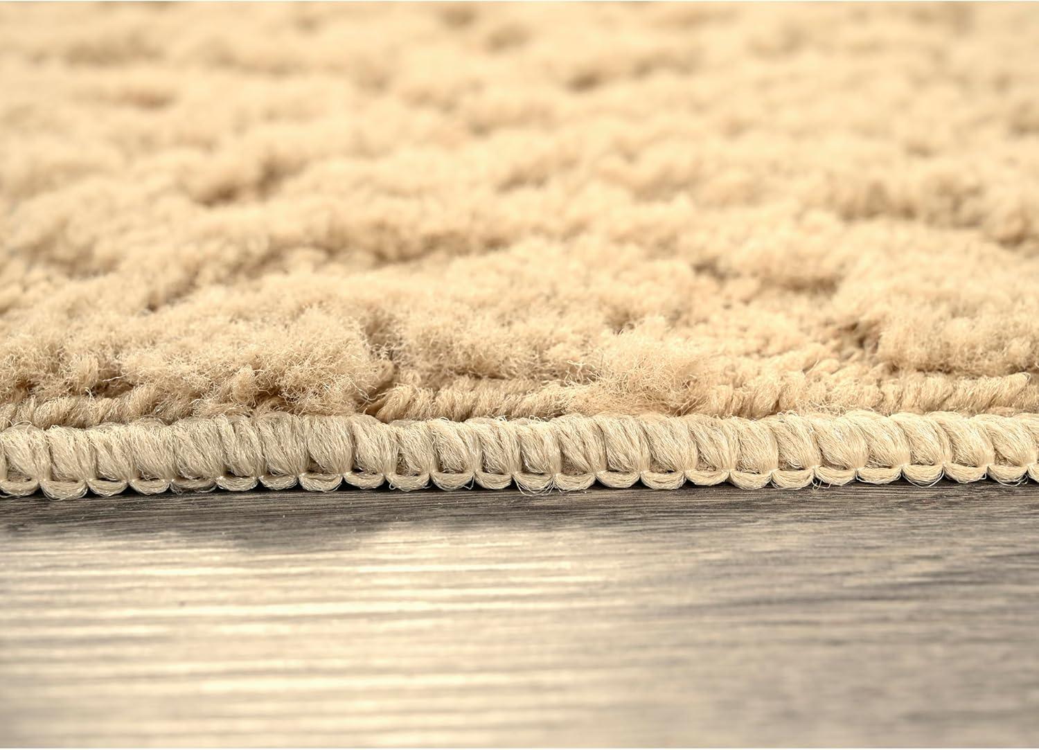 Garland Rug Ivy Indoor Rug Set, 3 Piece Set (5'x7', 3'x4', & 2'x5') Tan