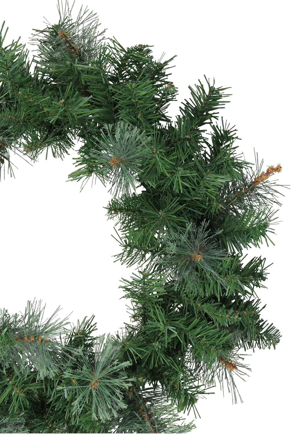 Mixed Cashmere Pine Artificial Christmas Wreath - 24-Inch Unlit