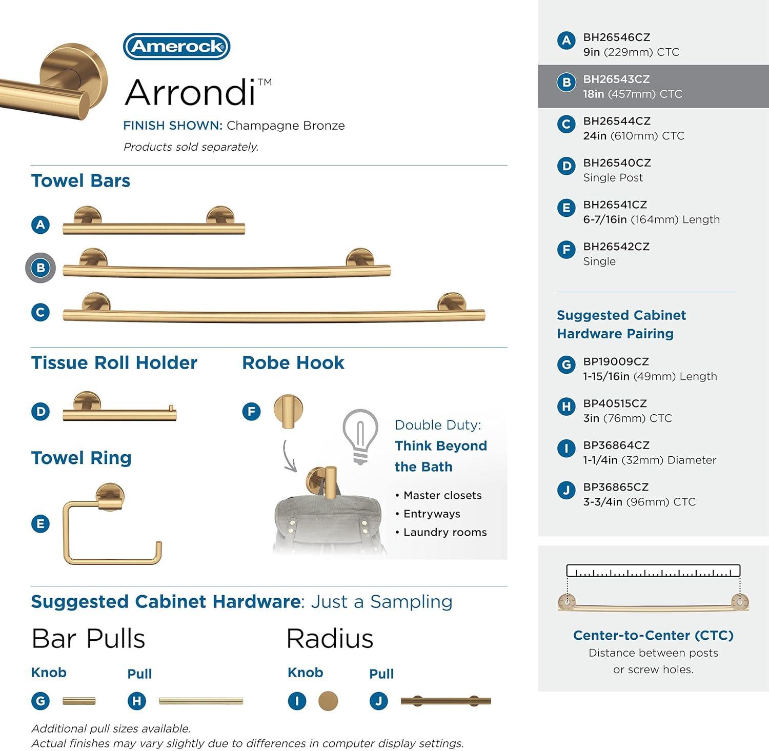 Arrondi™ Wall Mounted Towel Bar