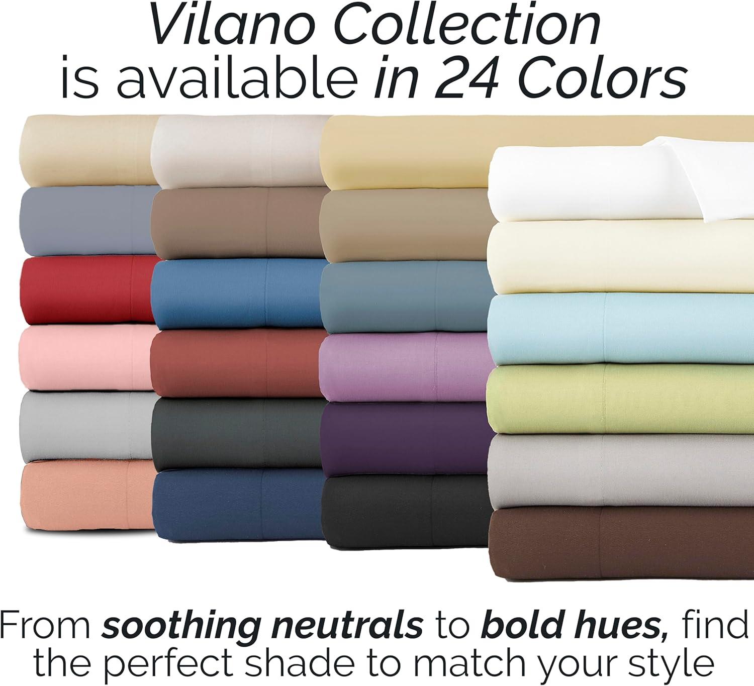 Southshore Fine Living, Inc. 6-Piece, 21-Inch Queen Sheets Deep Pocket, Pet Hair Resistant Queen Bed Sheet Set with Extra Deep Pocket Fitted Sheet, Bone Colored Sheets and Pillow Cases Set of 4, Bone