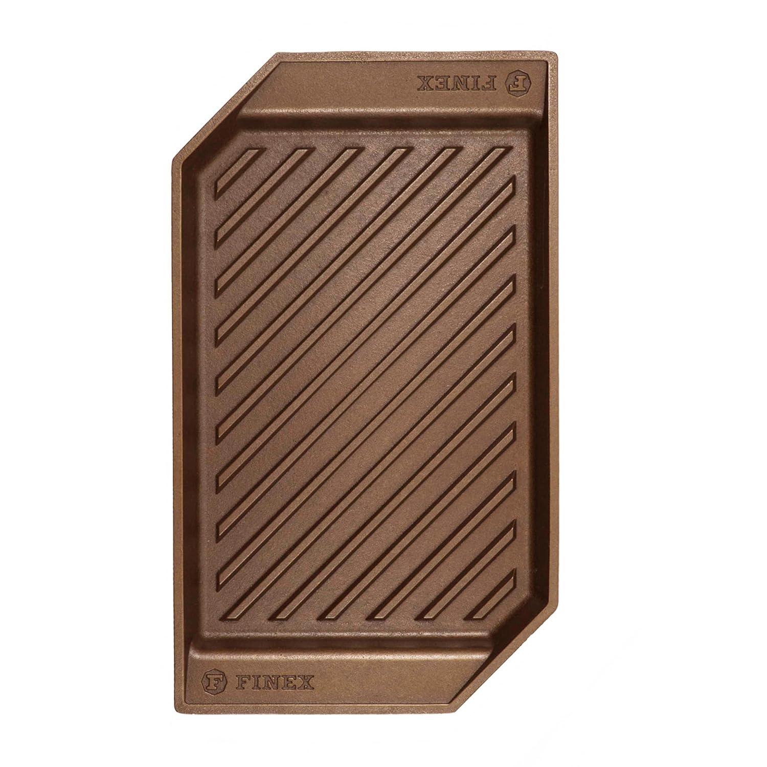 FINEX 15 Inch Cast Iron Lean Grill Pan