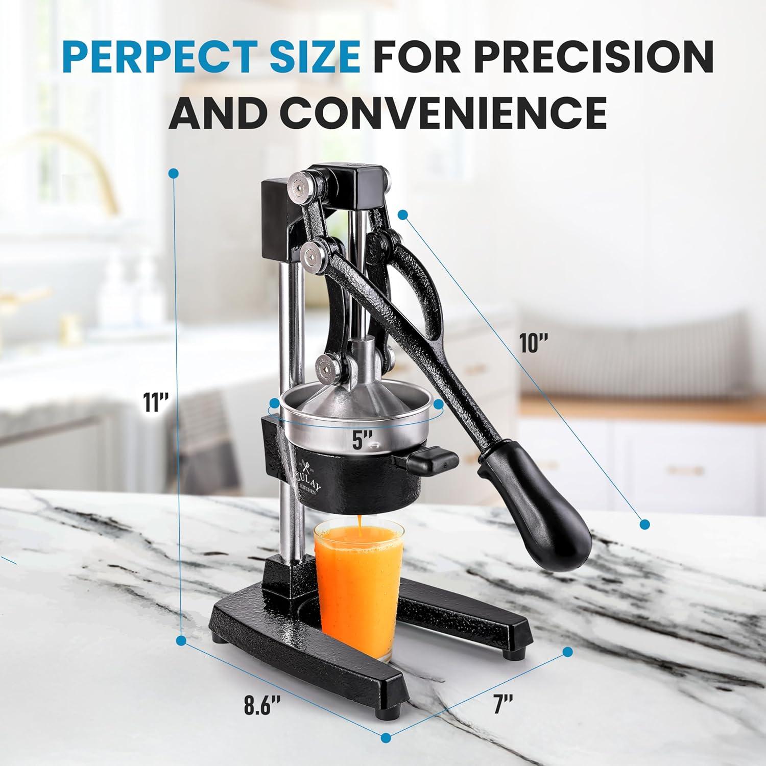 Zulay Kitchen Zulay Kitchen Citrus Complete Set Manual Citrus Press Orange Squeezer & 2-in-1 Metal Lemon Squeezer