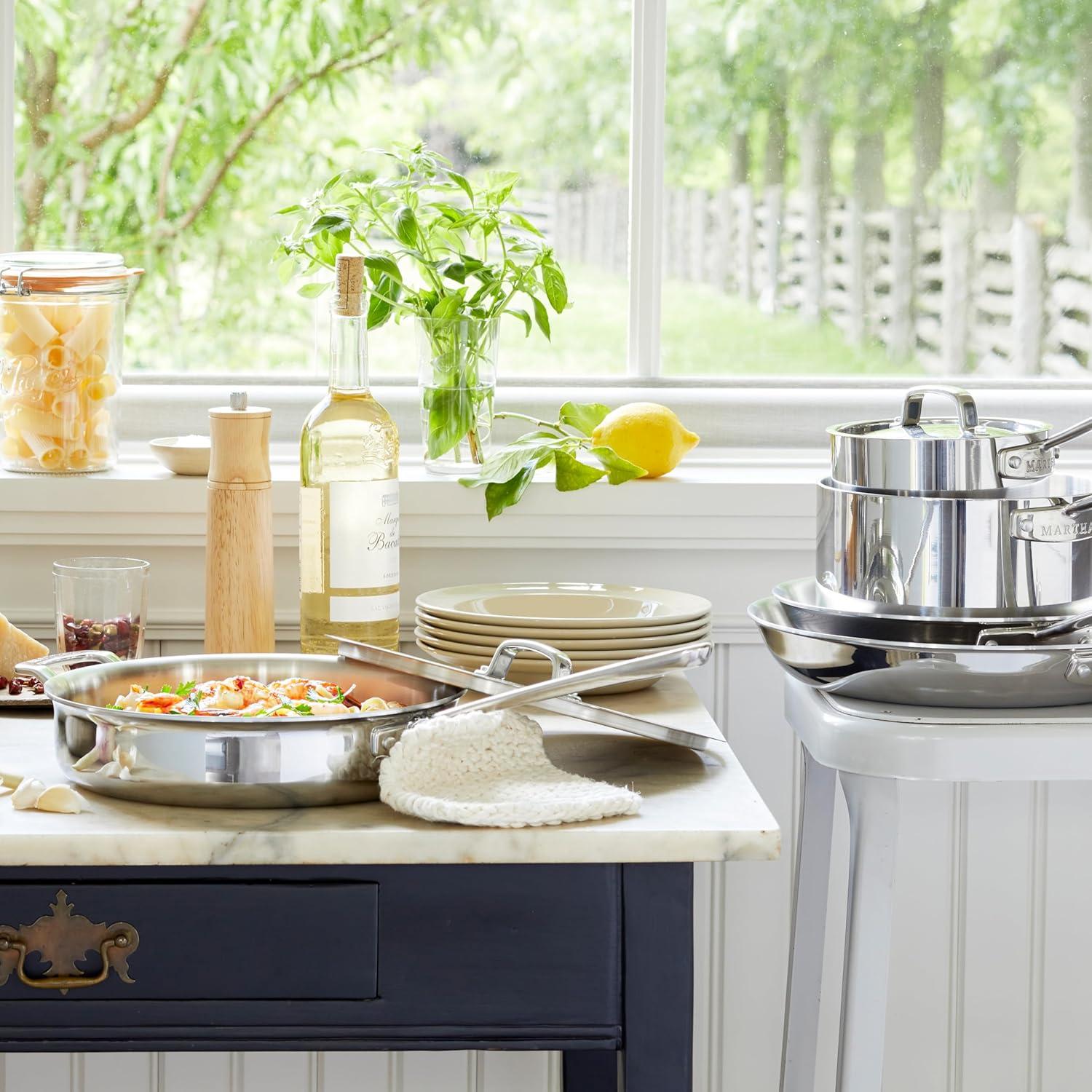 Stainless Steel 16" Roasting Pan with Flat Rack and Handles