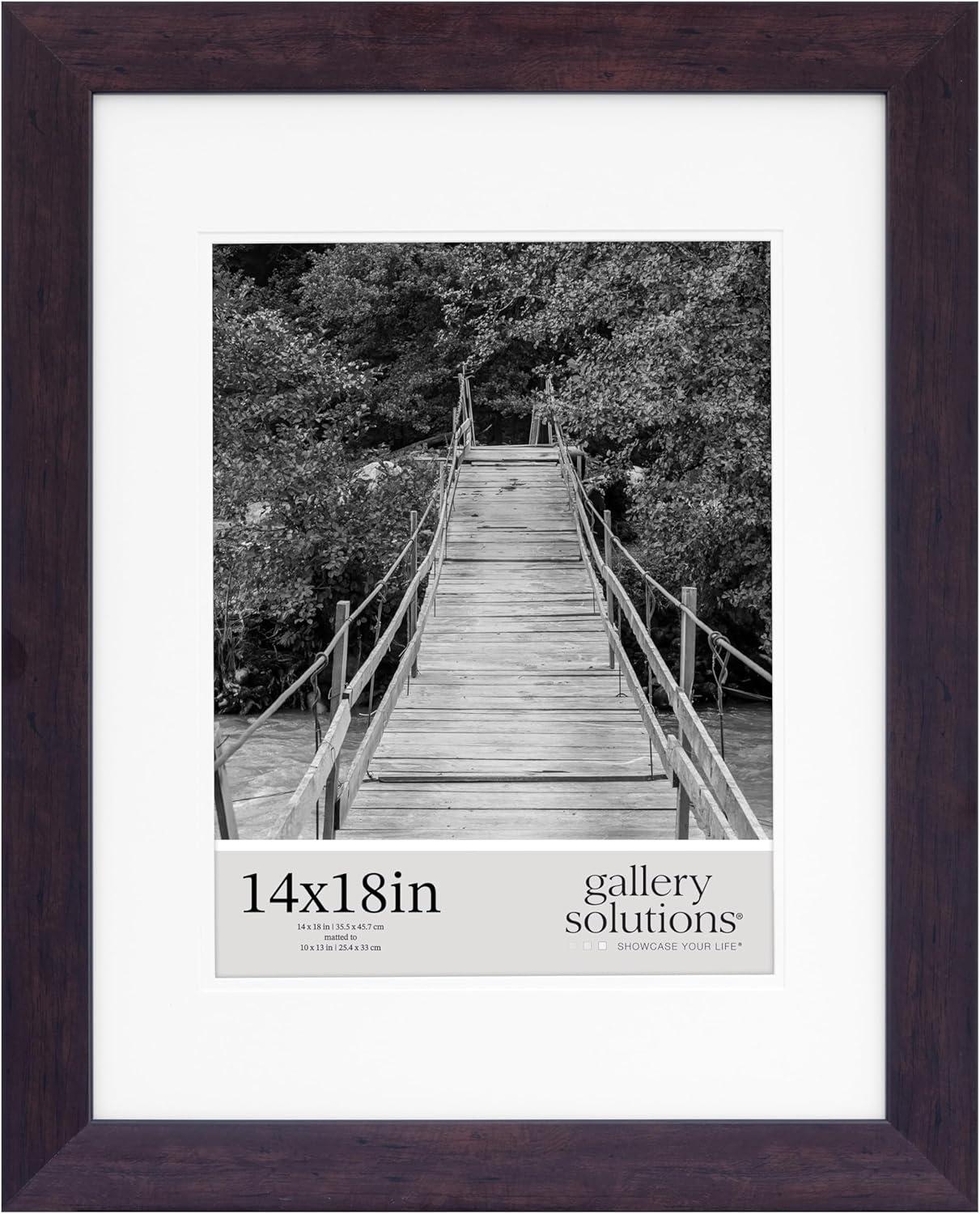 Gallery Solutions Wall Mount Double Airfloat Mat Picture Frame