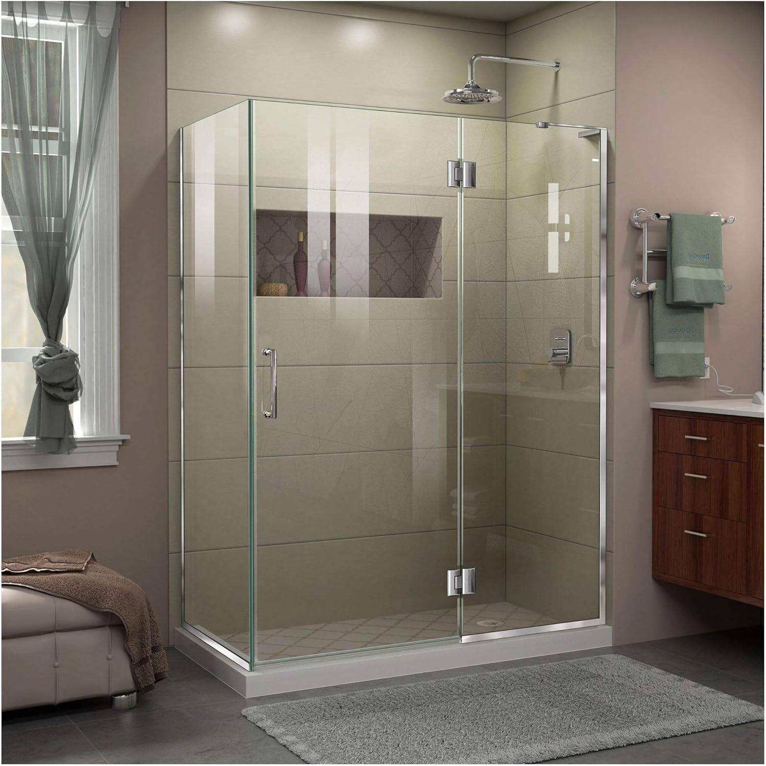 Unidoor-X 48.38" x 72" Rectangle Hinged Shower Enclosure