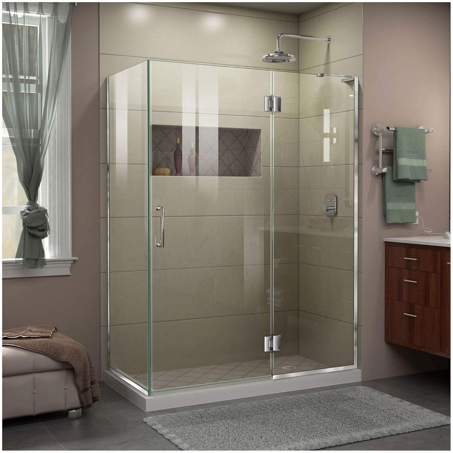 Unidoor-X 48.38" x 72" Rectangle Hinged Shower Enclosure