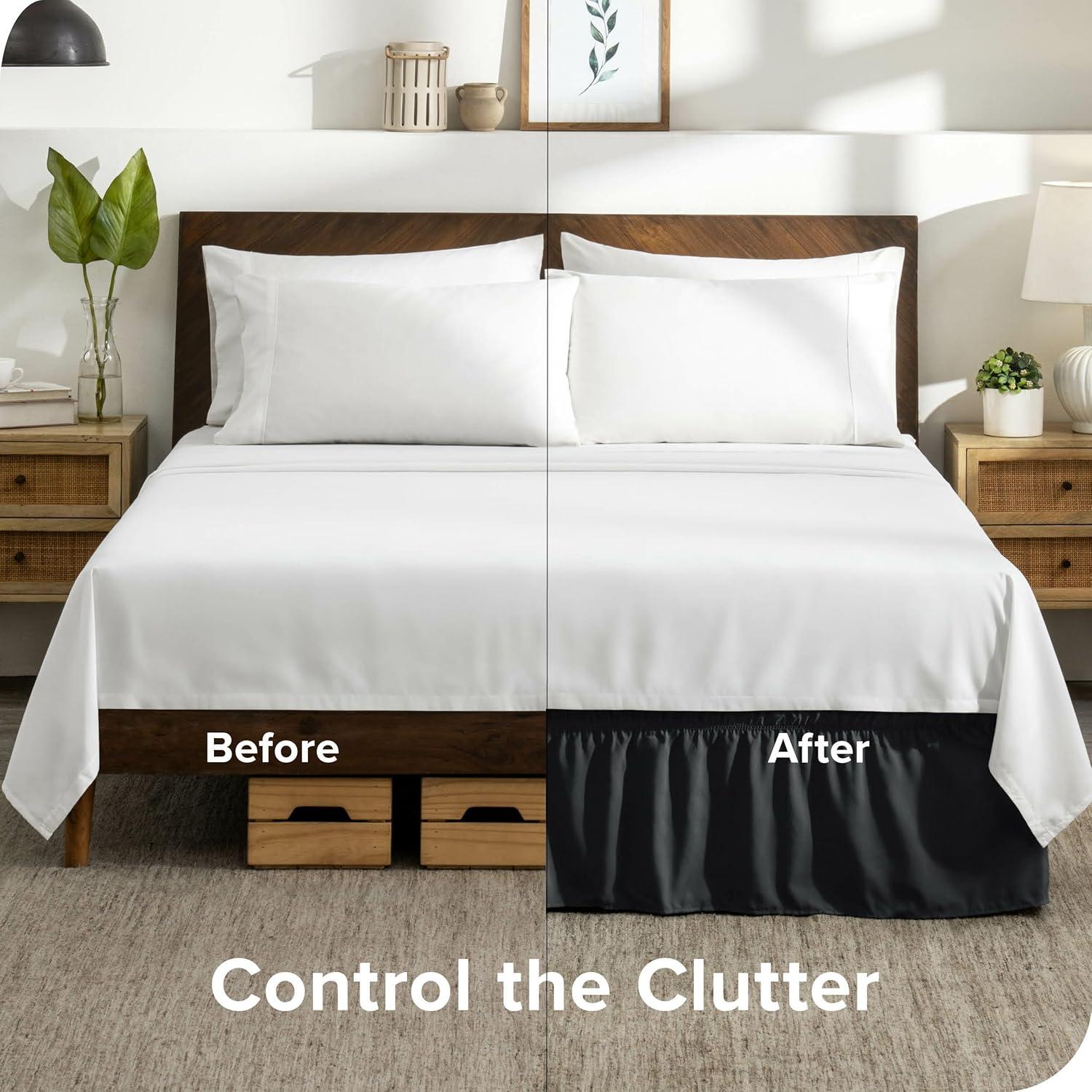 Bare Home Ruffled Wrap Around Bed Skirt
