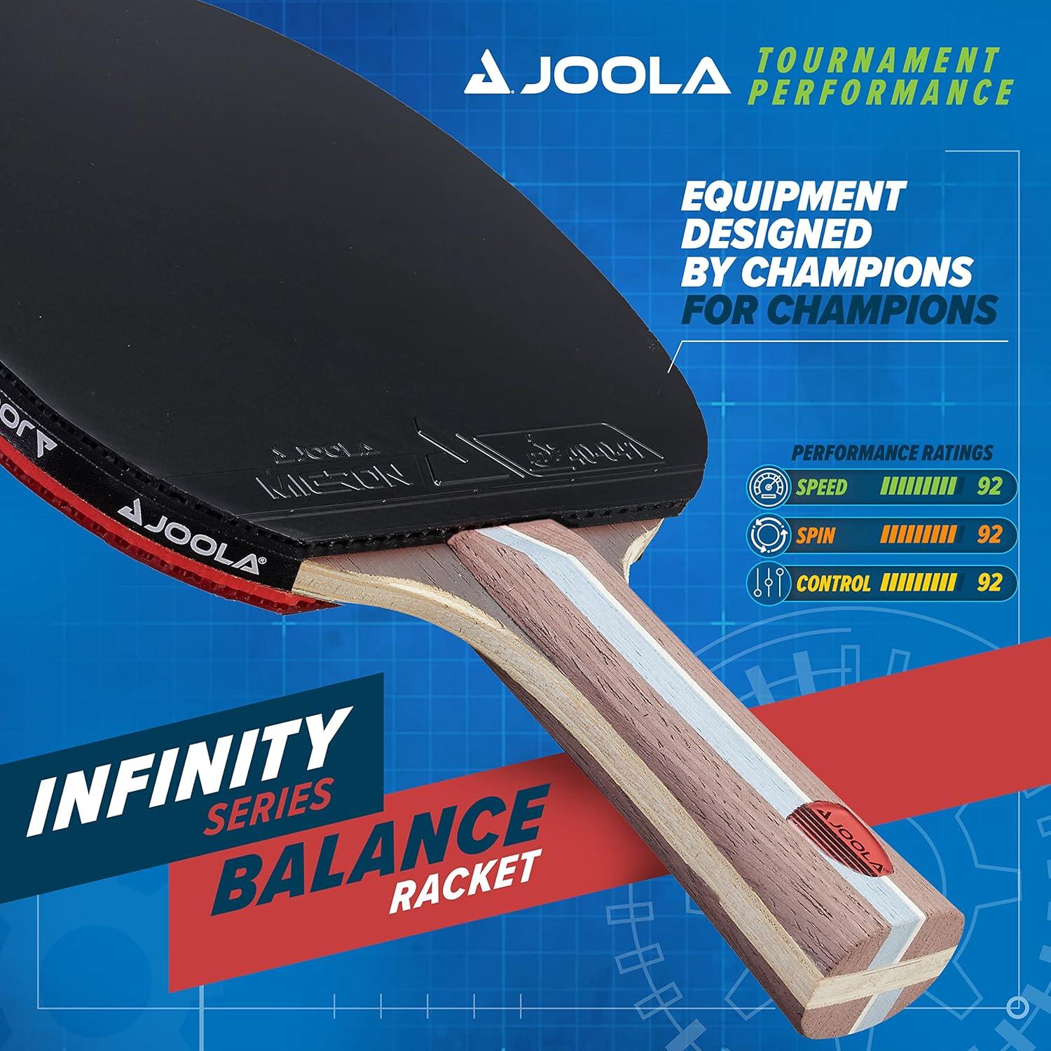 JOOLA Infinity Balance Table Tennis Racket - Advanced Performance Ping Pong Paddle - Ideal for Competition and Training