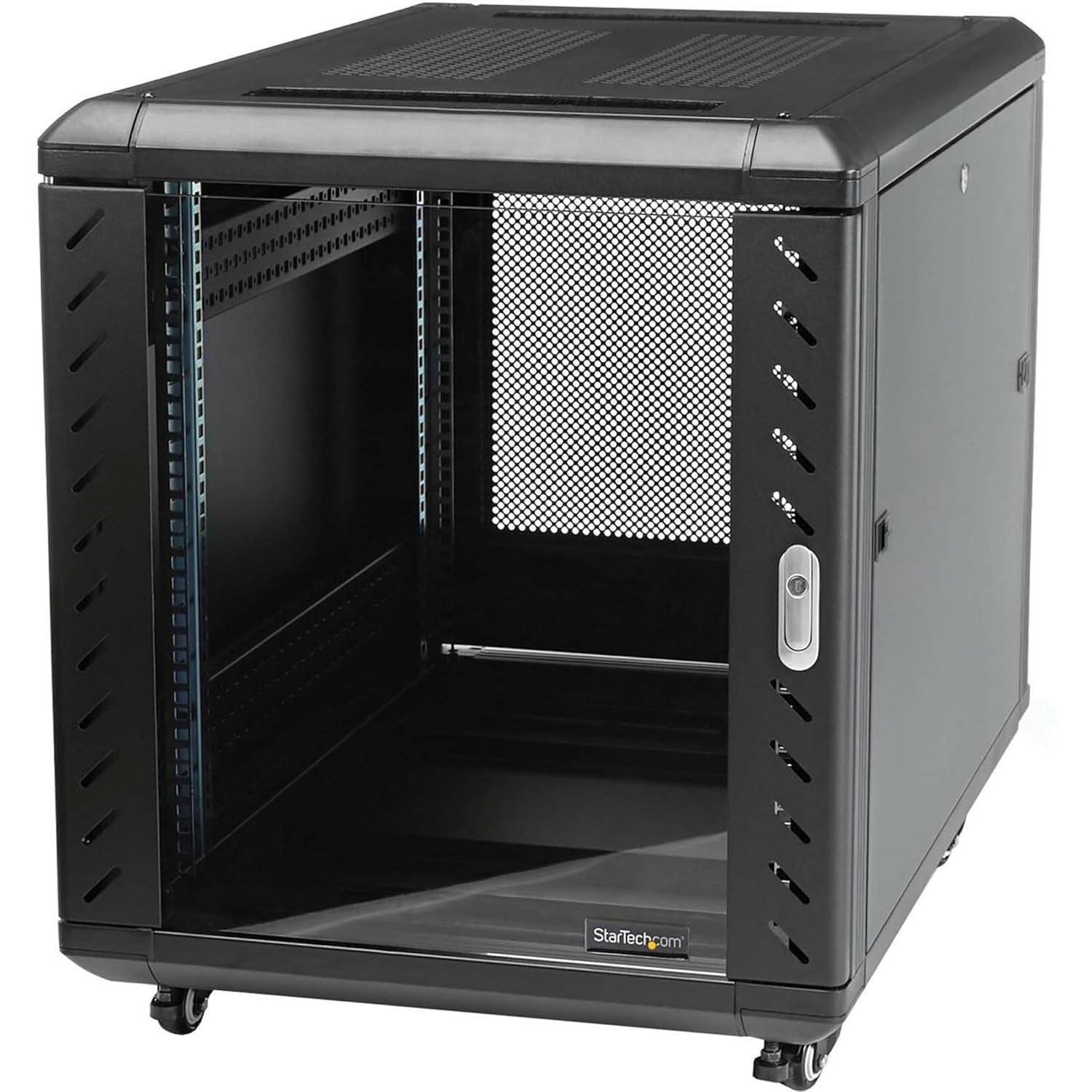 StarTech 4-Post 15U Server 19" Data Rack Cabinet, Lockable RK1536BKF