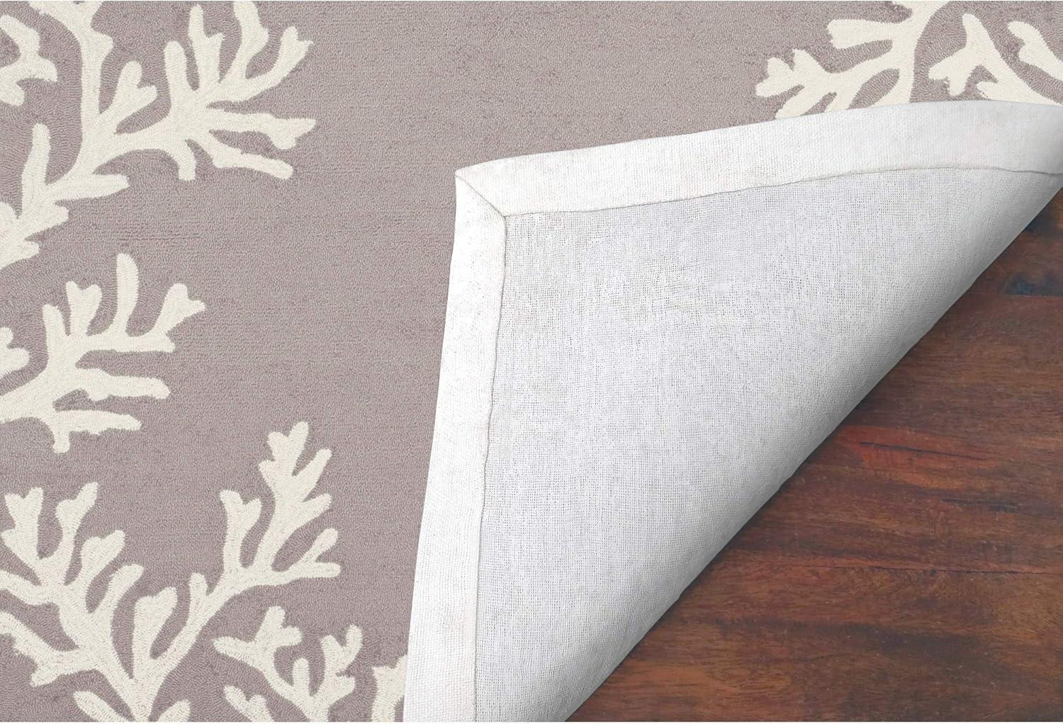Coral Border Outdoor Rug